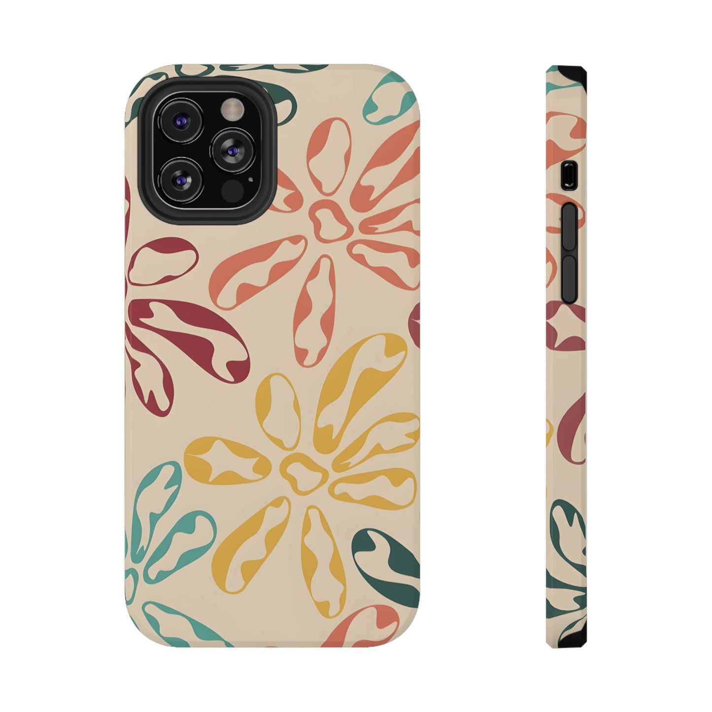 Retro Groovy Floral Phone Case – MagSafe Compatible for iPhone & Samsung Galaxy