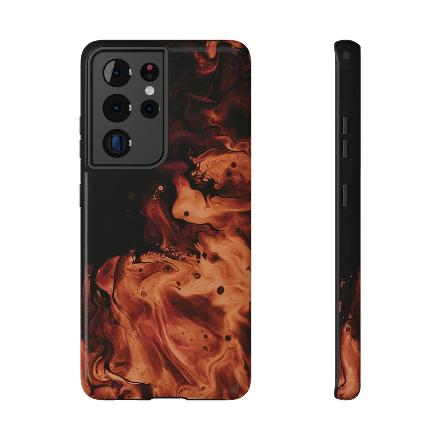 Molten Lava Abstract Art Phone Case – MagSafe Compatible for iPhone & Samsung Galaxy