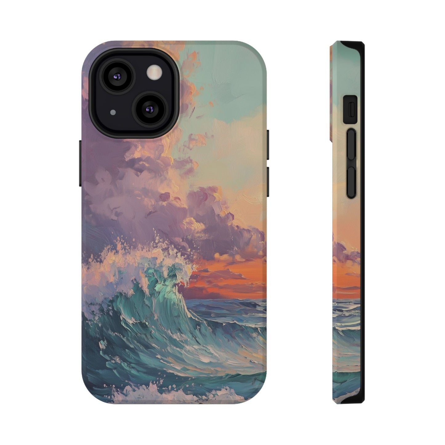 Ocean Sunset Waves Phone Case – MagSafe Compatible for iPhone & Samsung Galaxy