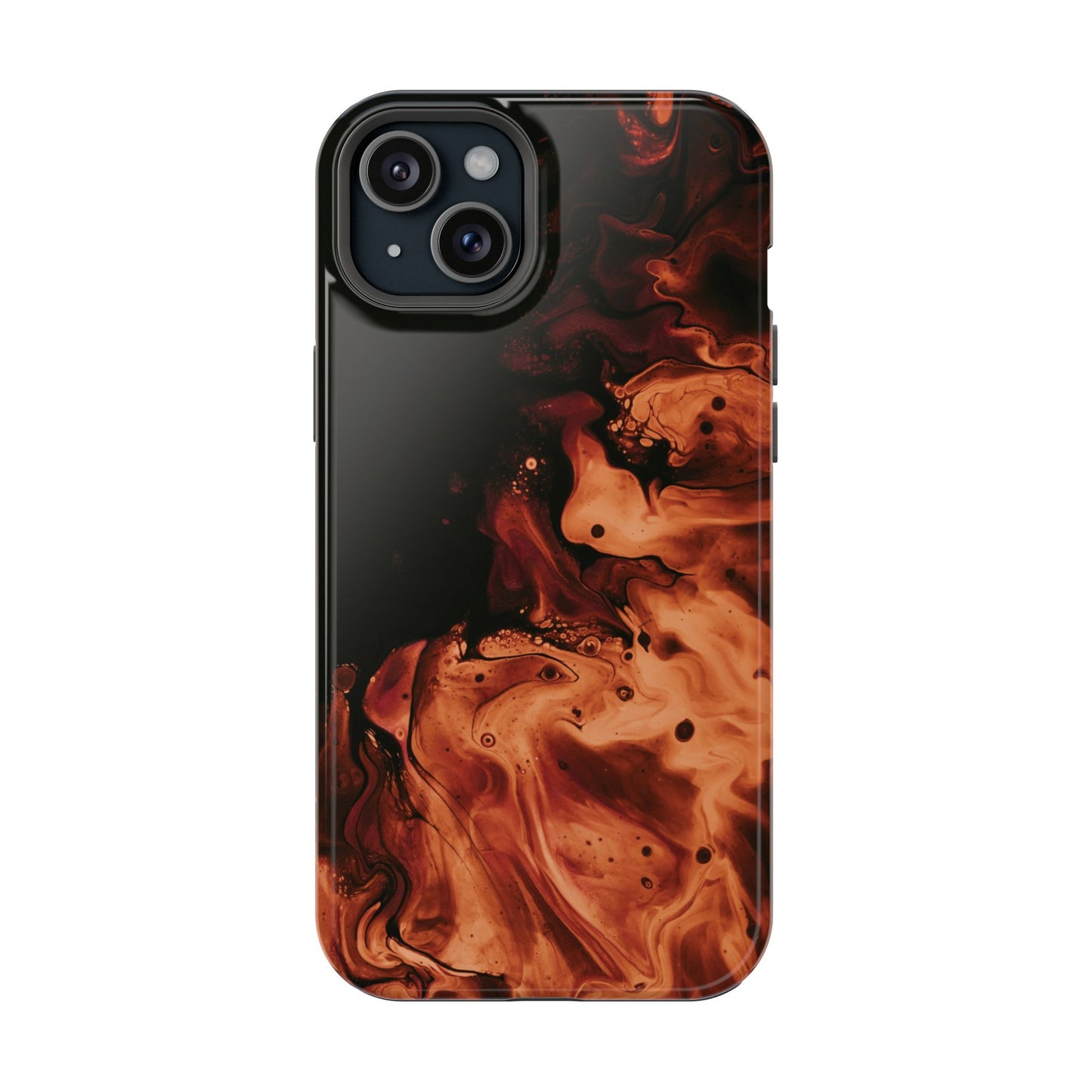 Molten Lava Abstract Art Phone Case – MagSafe Compatible for iPhone & Samsung Galaxy