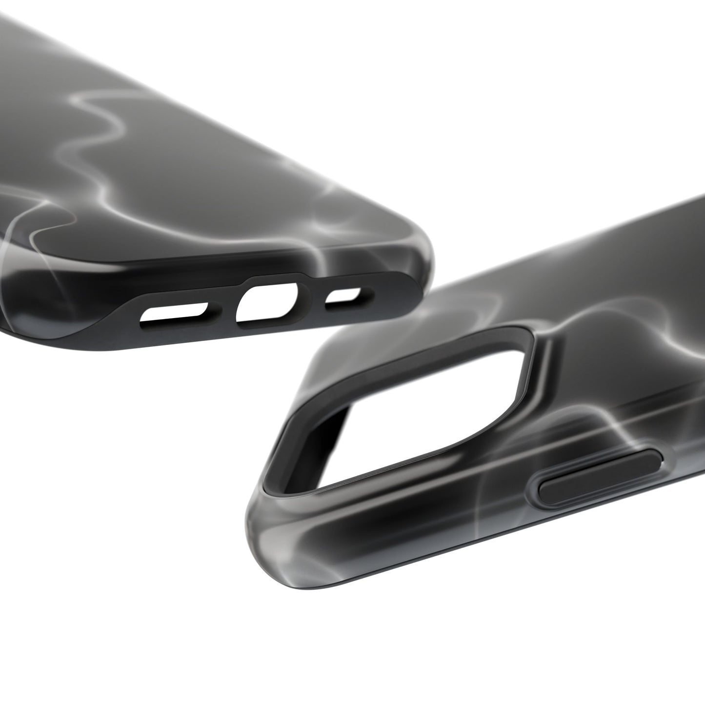 Electric Black Glow Phone Case – MagSafe Compatible for iPhone & Samsung Galaxy