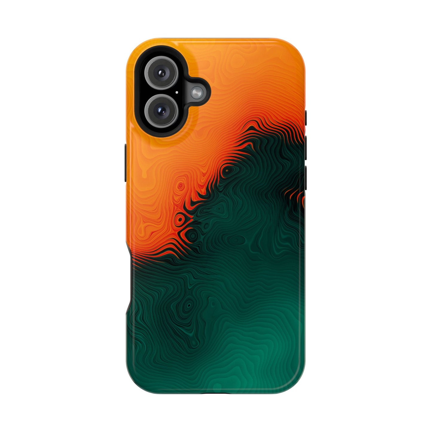 Topographic Heatwave Phone Case – MagSafe Compatible for iPhone & Samsung Galaxy