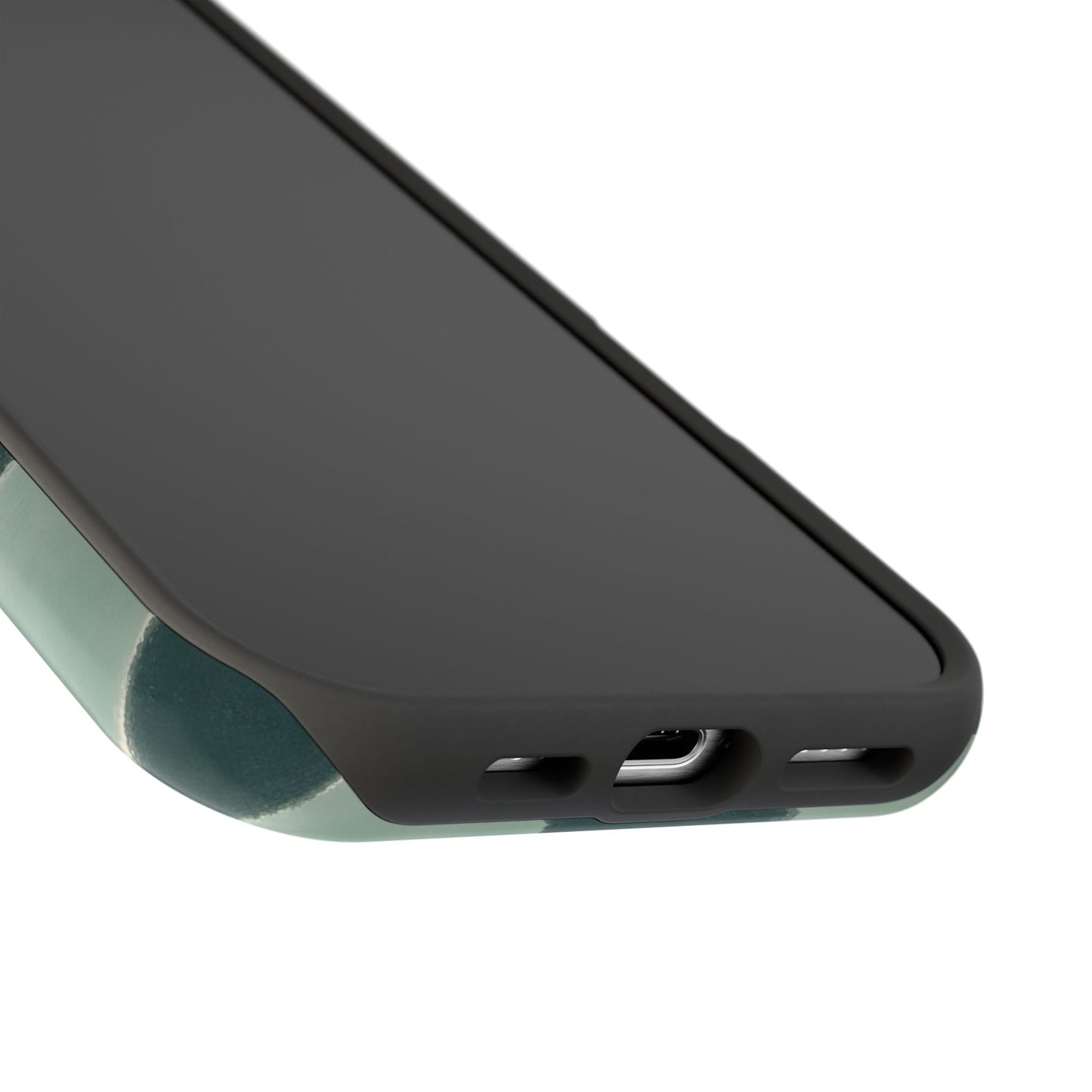 Green Checkerboard Retro Phone Case – MagSafe Compatible for iPhone & Samsung Galaxy