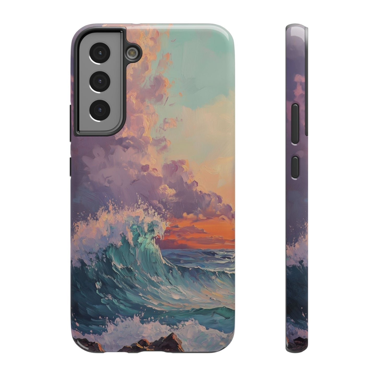 Ocean Sunset Waves Phone Case – MagSafe Compatible for iPhone & Samsung Galaxy