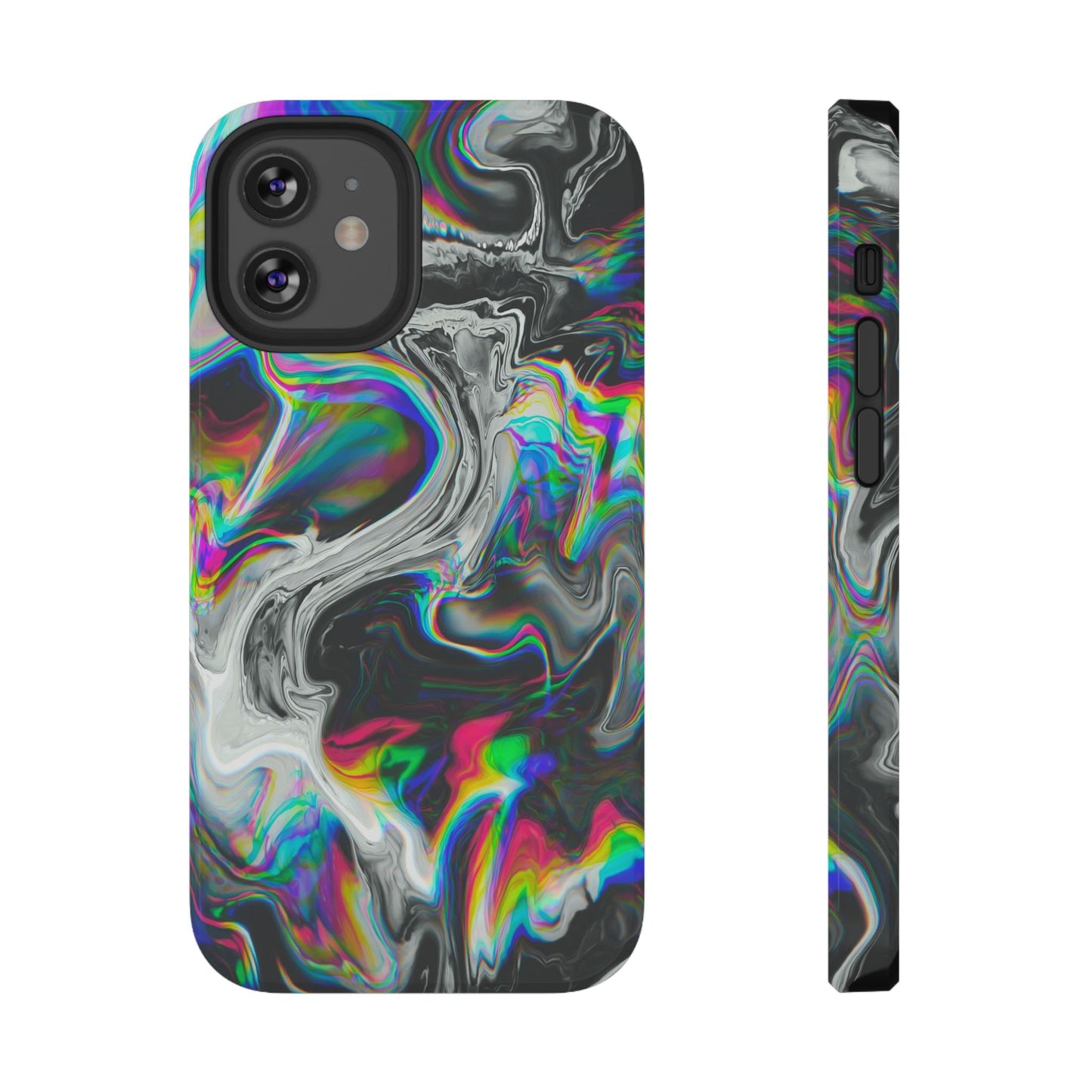 Holographic Swirl Phone Case – MagSafe Compatible for iPhone & Samsung Galaxy