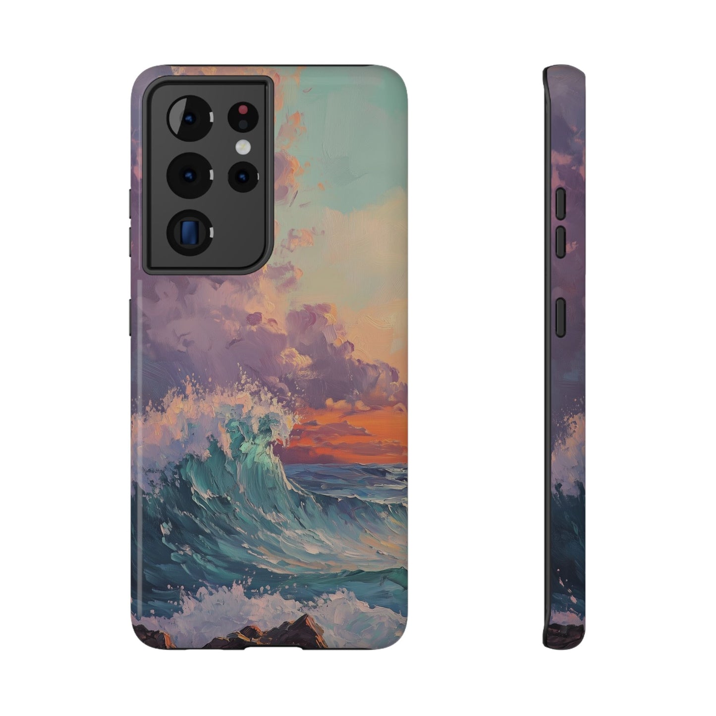 Ocean Sunset Waves Phone Case – MagSafe Compatible for iPhone & Samsung Galaxy