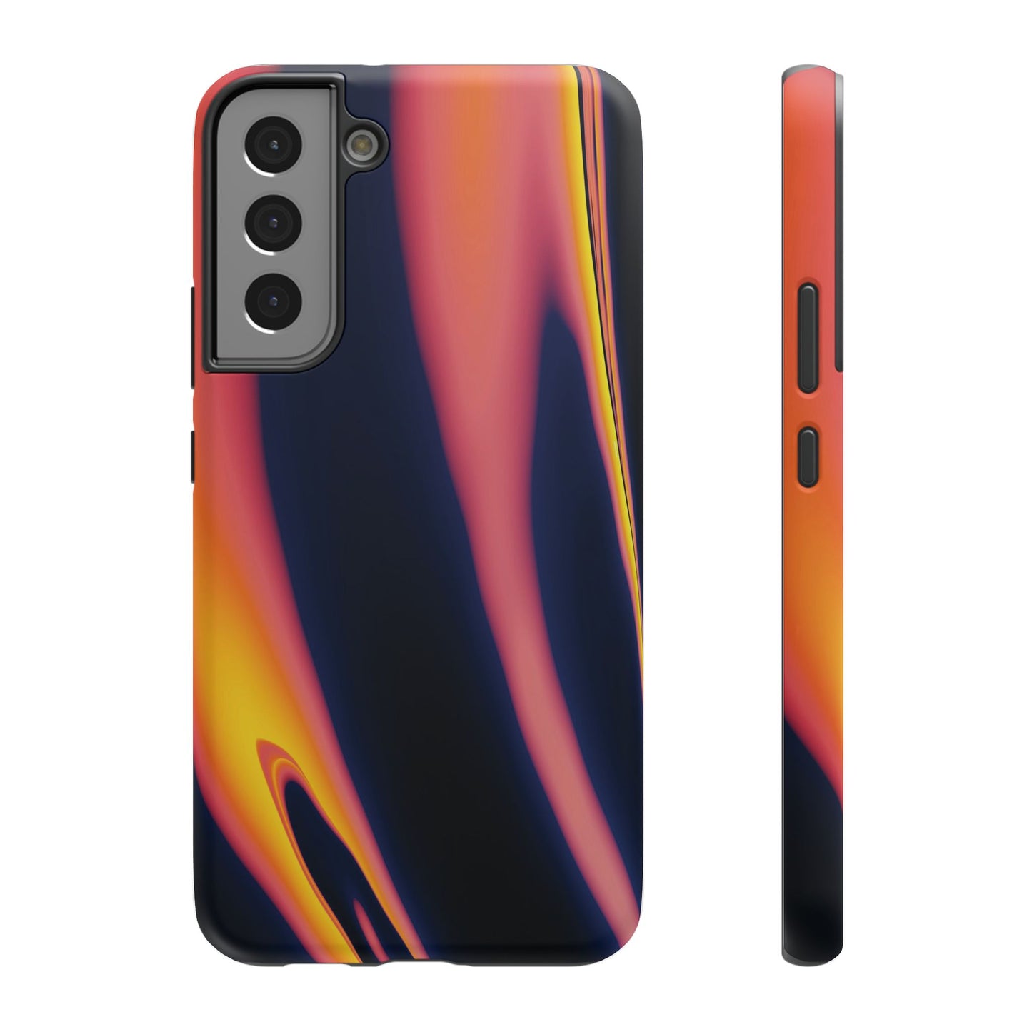 Neon Sunset Flame Phone Case – MagSafe Compatible for iPhone & Samsung Galaxy