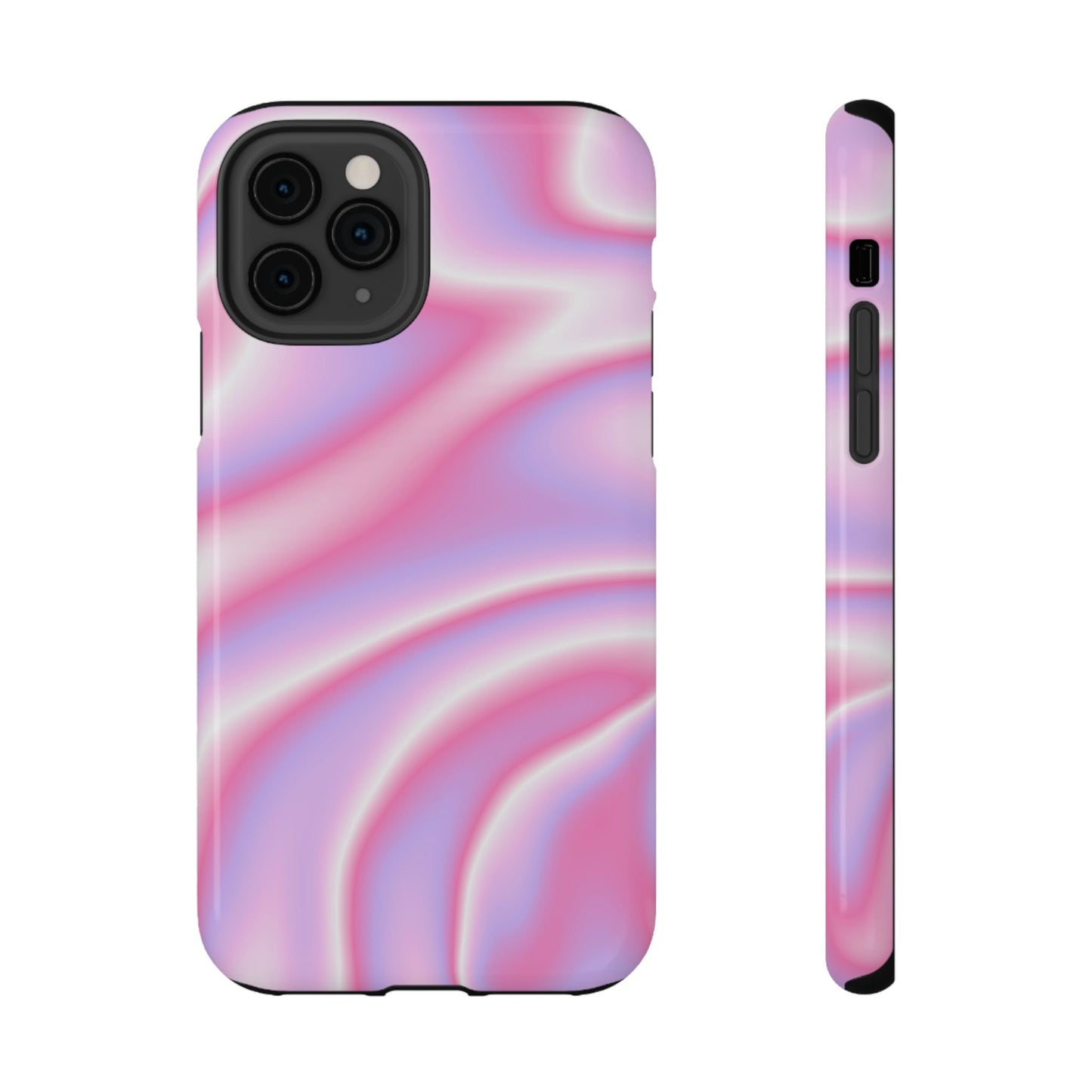Pink Satin Lightwave Phone Case – MagSafe Compatible for iPhone & Samsung Galaxy