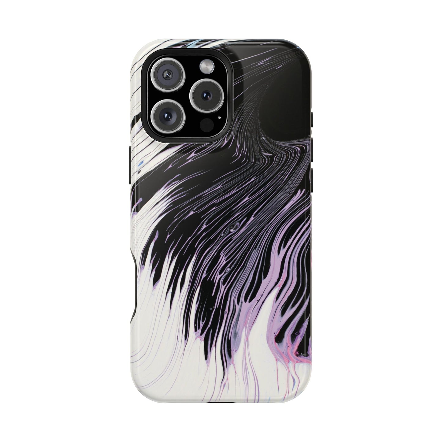 Waves of Ink Abstract Brush Phone Case – MagSafe Compatible for iPhone & Samsung Galaxy