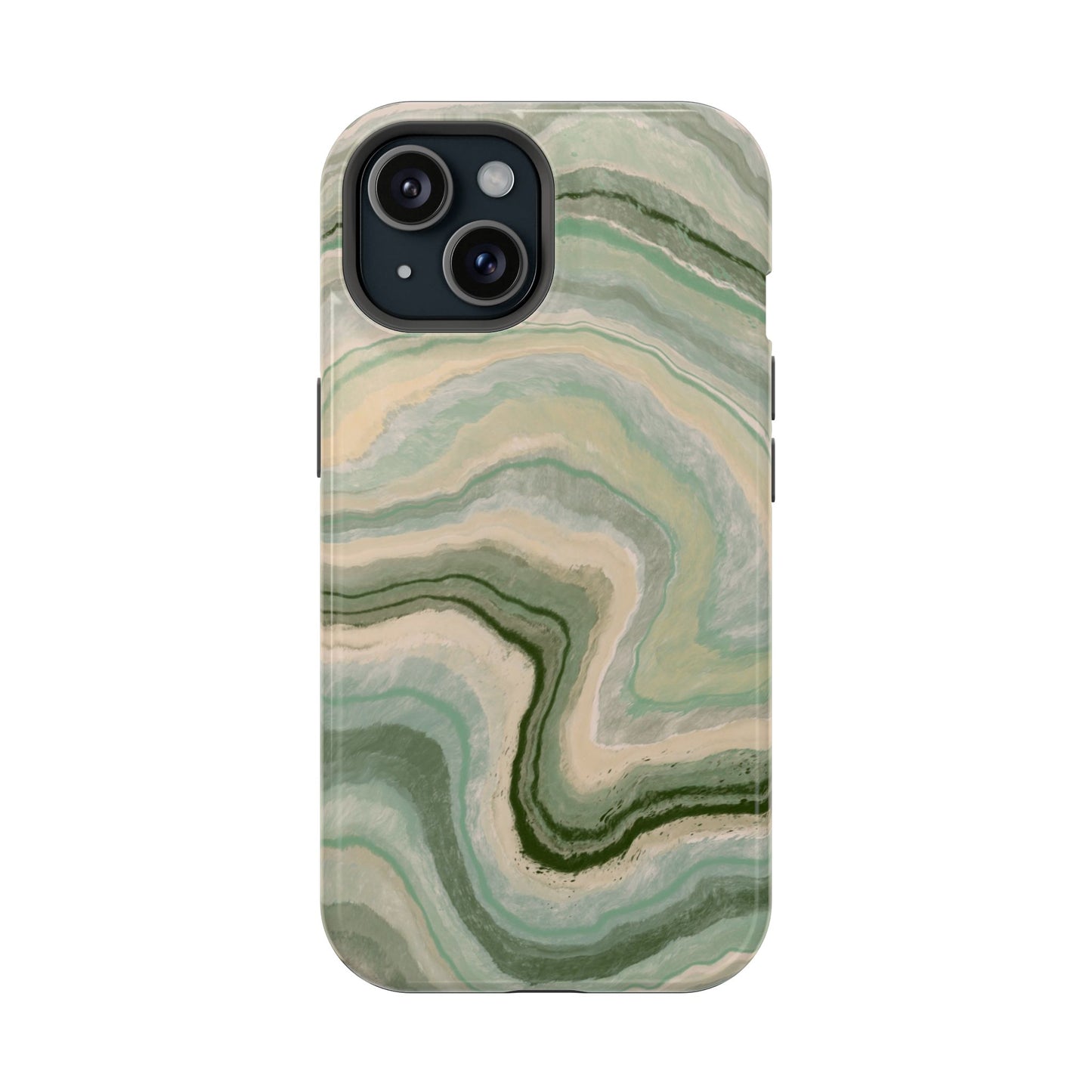 Earthy Agate Stone Phone Case – MagSafe Compatible for iPhone & Samsung Galaxy