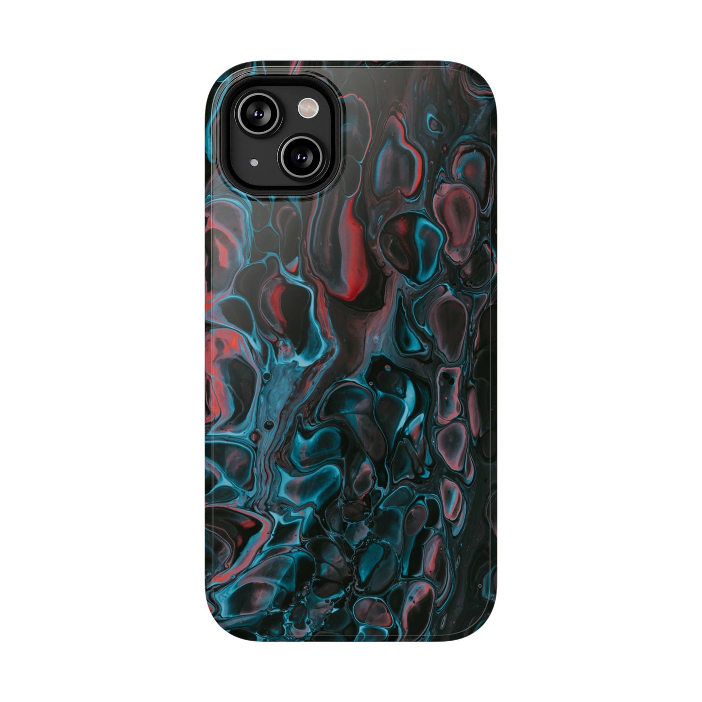 Dark Abyss Iridescent Texture Phone Case – MagSafe Compatible for iPhone & Samsung Galaxy
