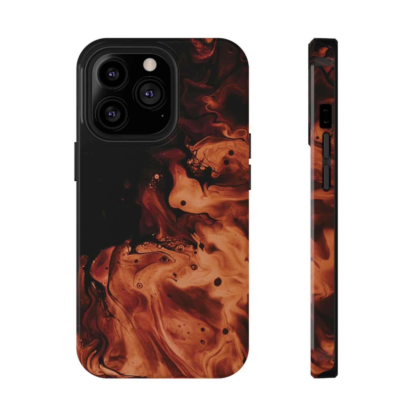 Molten Lava Abstract Art Phone Case – MagSafe Compatible for iPhone & Samsung Galaxy