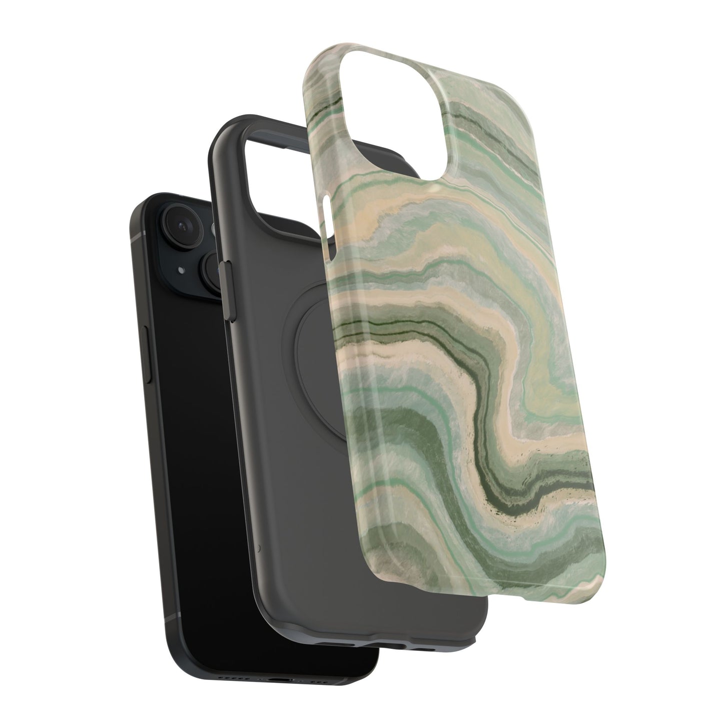 Earthy Agate Stone Phone Case – MagSafe Compatible for iPhone & Samsung Galaxy