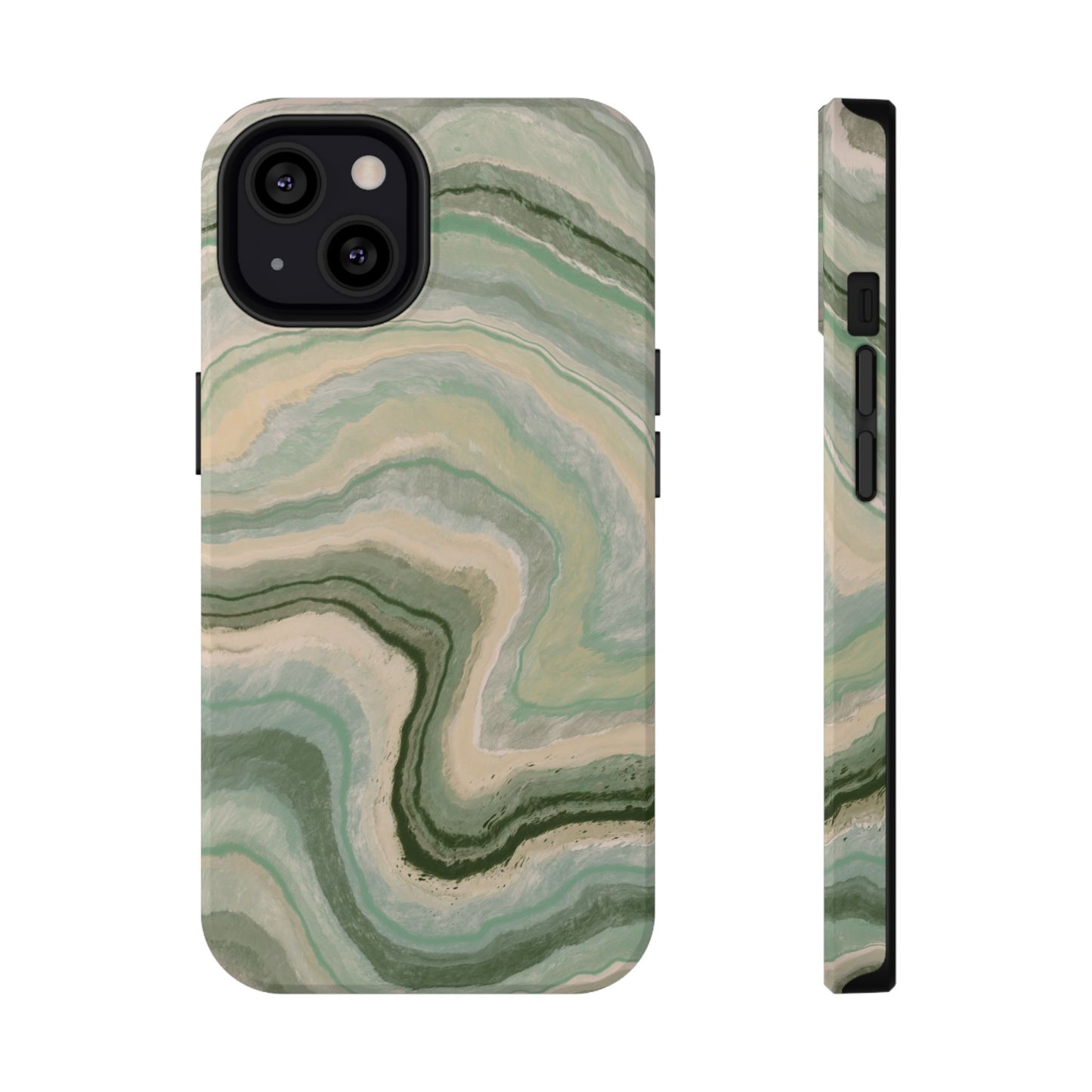Earthy Agate Stone Phone Case – MagSafe Compatible for iPhone & Samsung Galaxy