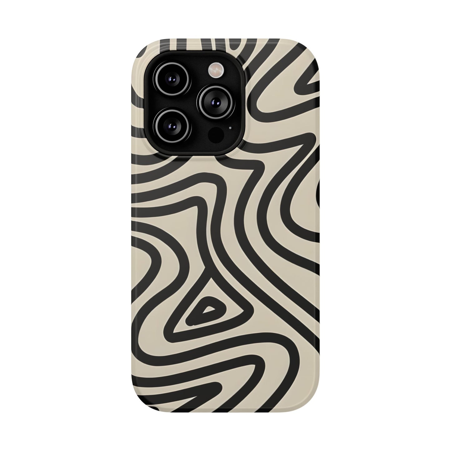 Abstract Maze Line Art Phone Case – MagSafe Compatible for iPhone & Samsung Galaxy