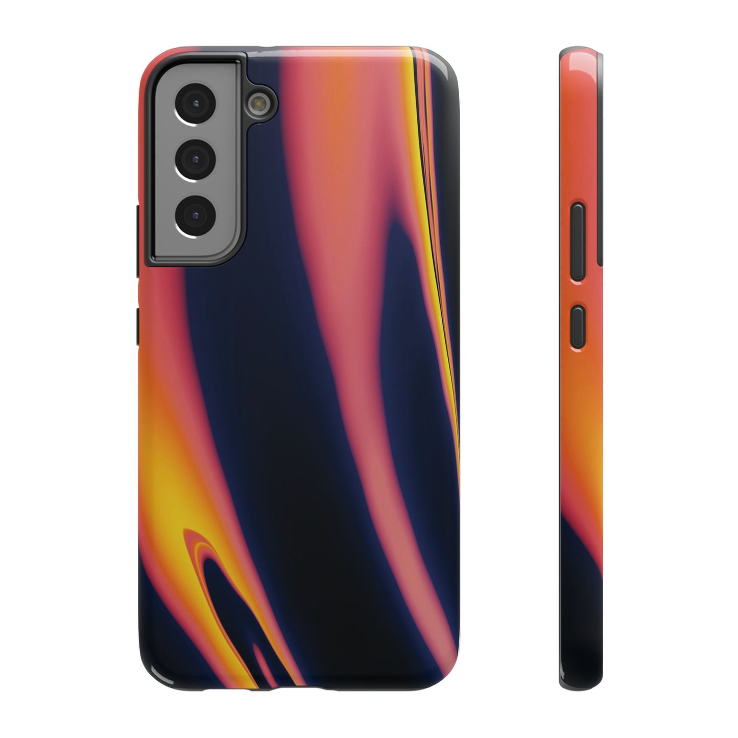 Neon Sunset Flame Phone Case – MagSafe Compatible for iPhone & Samsung Galaxy