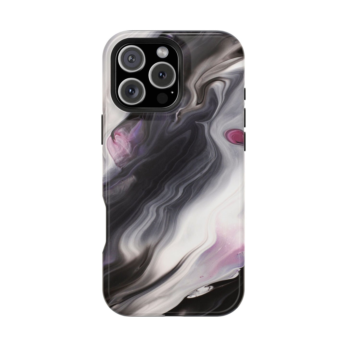 Galaxy Smoke Noir Marble Phone Case – MagSafe Compatible for iPhone & Samsung Galaxy