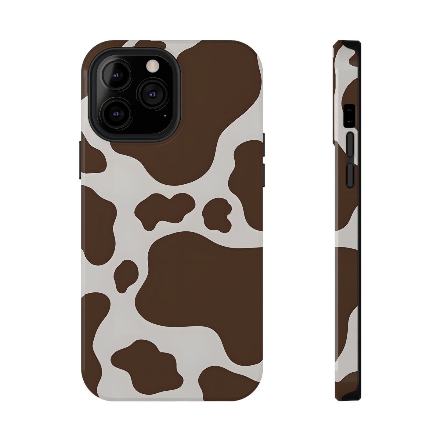 Brown Cow Print Phone Case – MagSafe Compatible for iPhone & Samsung Galaxy
