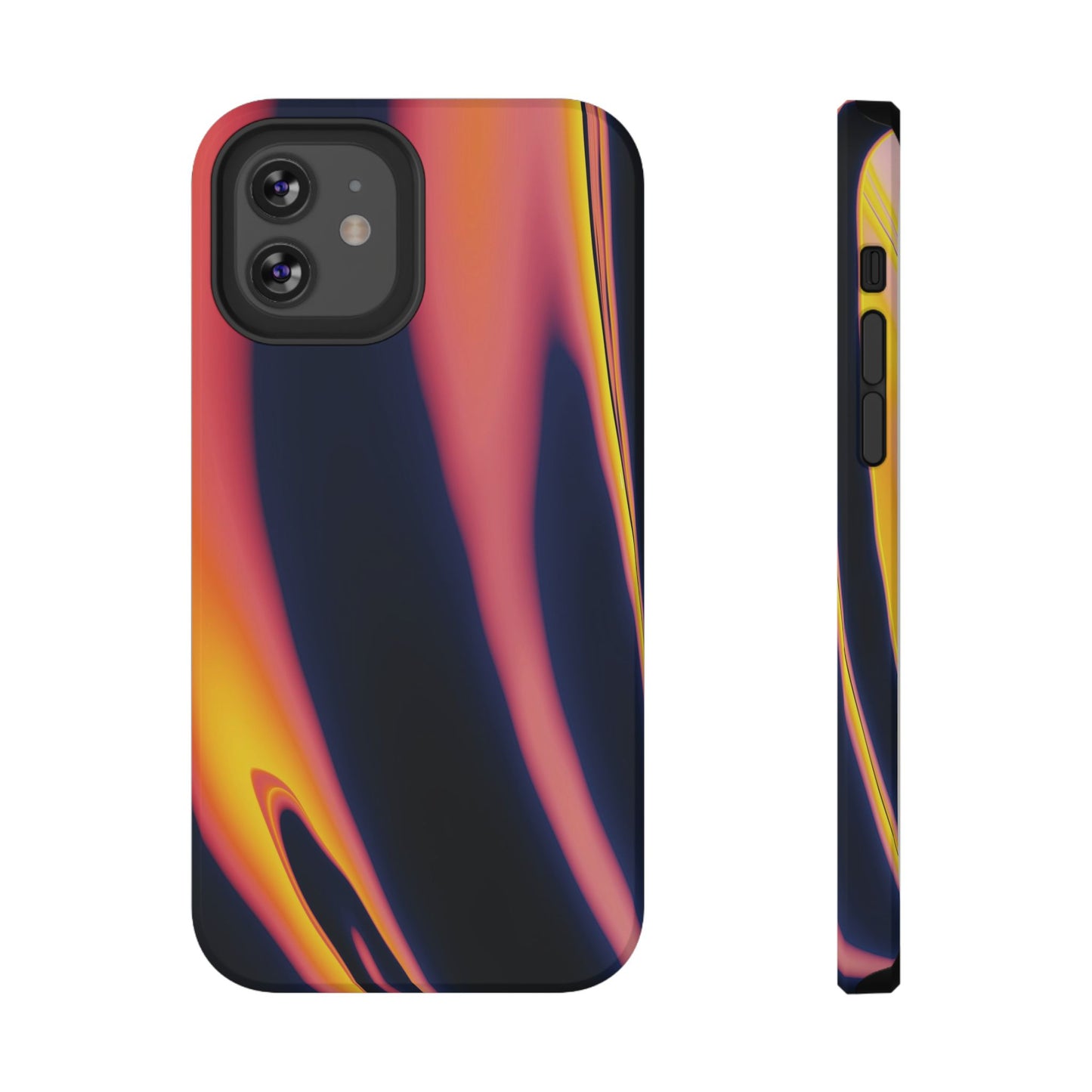 Neon Sunset Flame Phone Case – MagSafe Compatible for iPhone & Samsung Galaxy