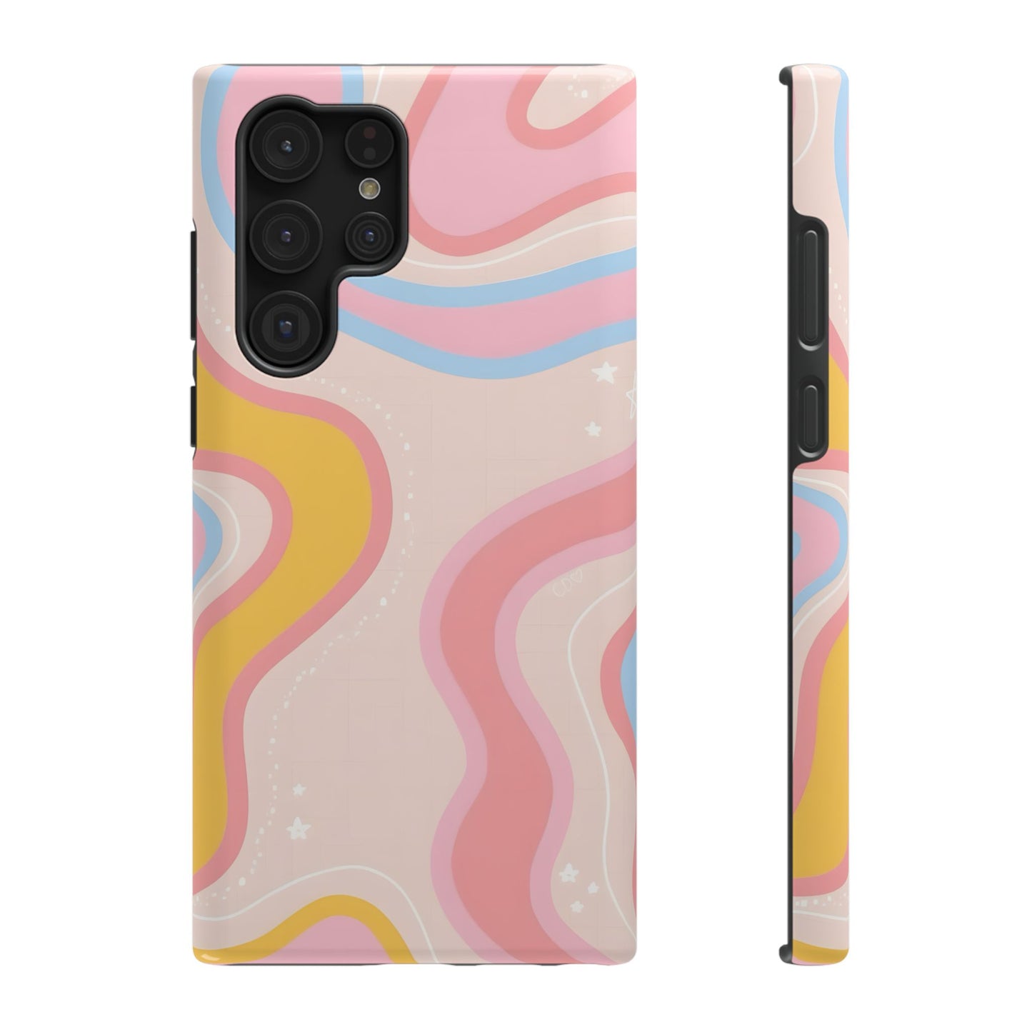Pastel Dreamy Waves Phone Case – MagSafe Compatible for iPhone & Samsung Galaxy
