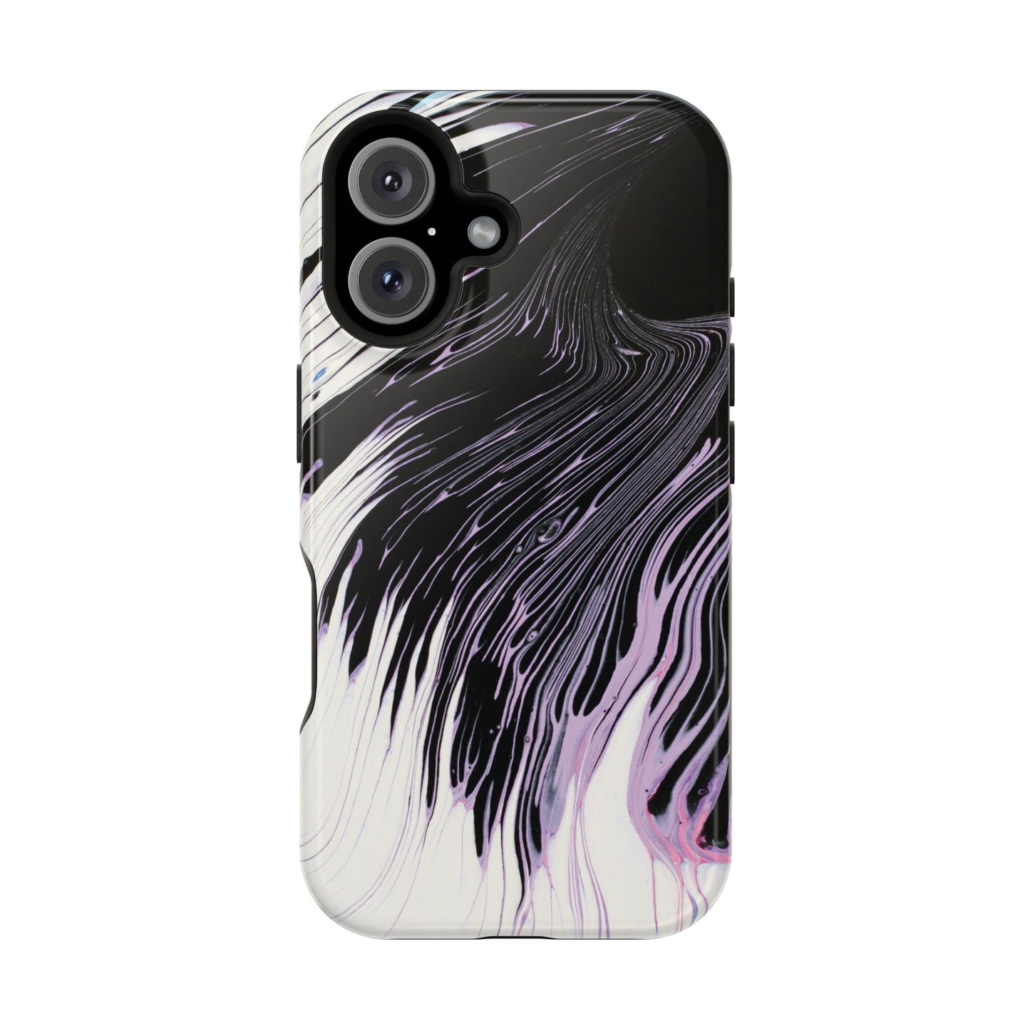 Waves of Ink Abstract Brush Phone Case – MagSafe Compatible for iPhone & Samsung Galaxy