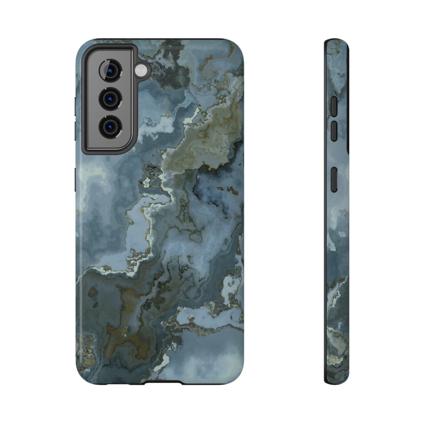 Oceanic Agate Marble Phone Case – MagSafe Compatible for iPhone & Samsung Galaxy