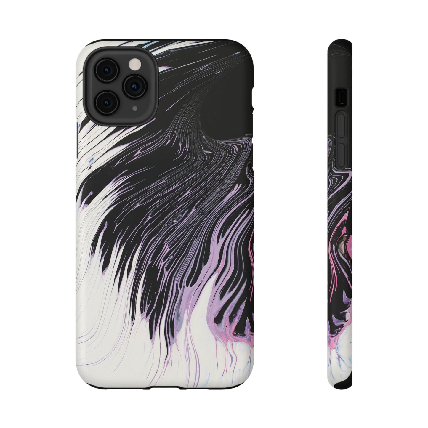 Waves of Ink Abstract Brush Phone Case – MagSafe Compatible for iPhone & Samsung Galaxy