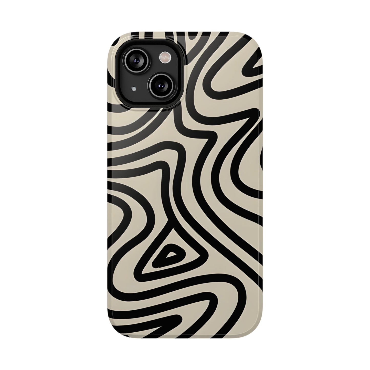 Abstract Maze Line Art Phone Case – MagSafe Compatible for iPhone & Samsung Galaxy