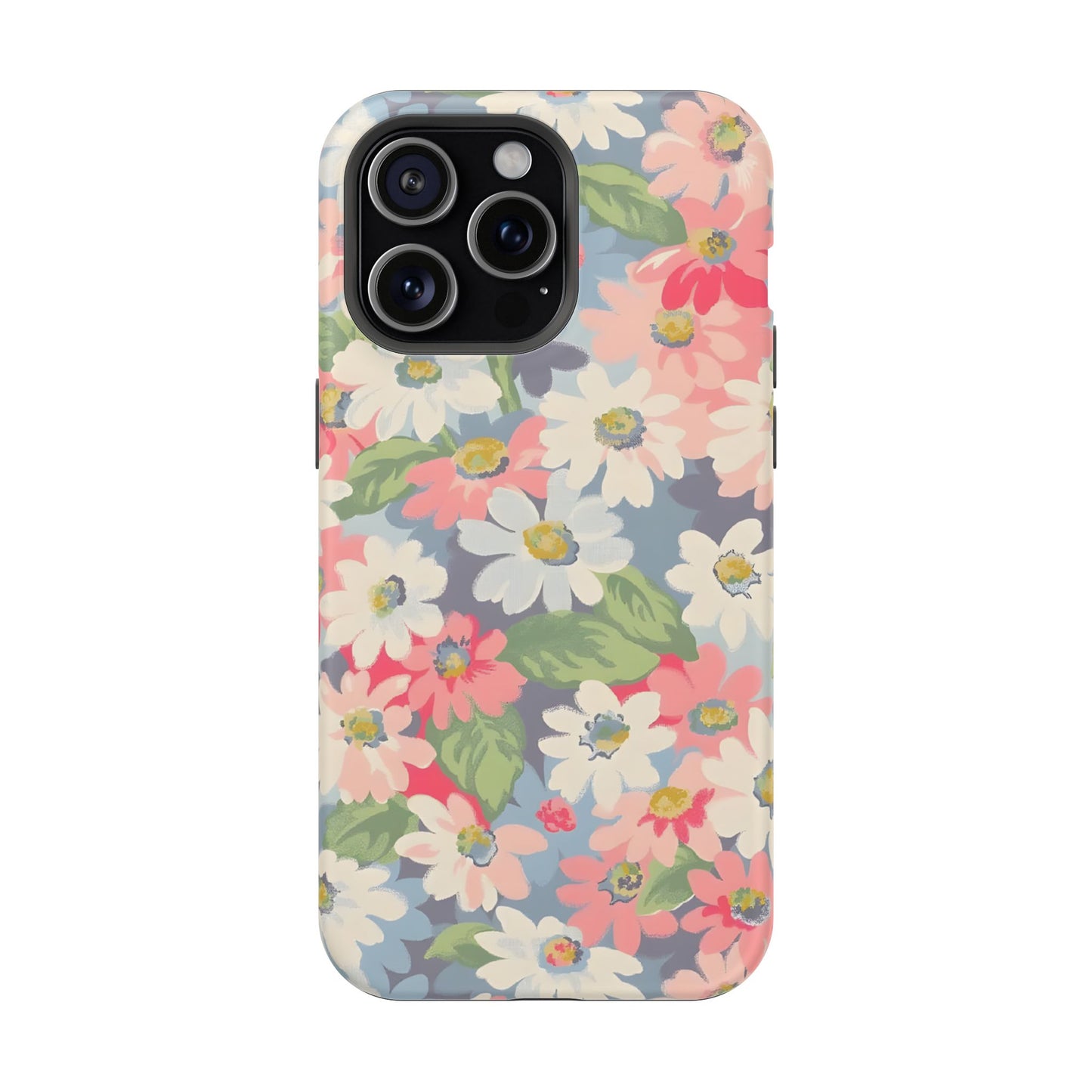 Vintage Floral Daisy Phone Case – MagSafe Compatible for iPhone & Samsung Galaxy