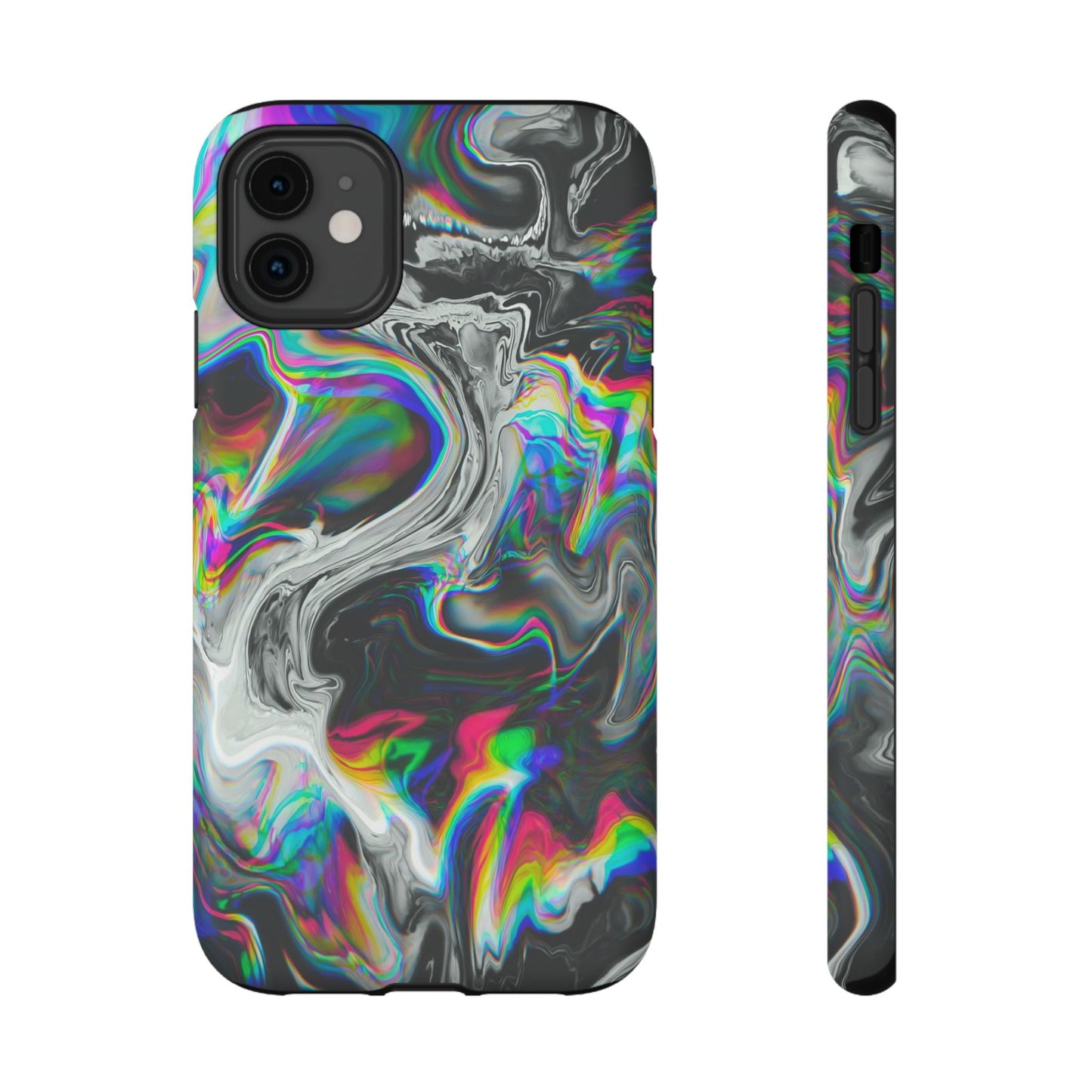 Holographic Swirl Phone Case – MagSafe Compatible for iPhone & Samsung Galaxy