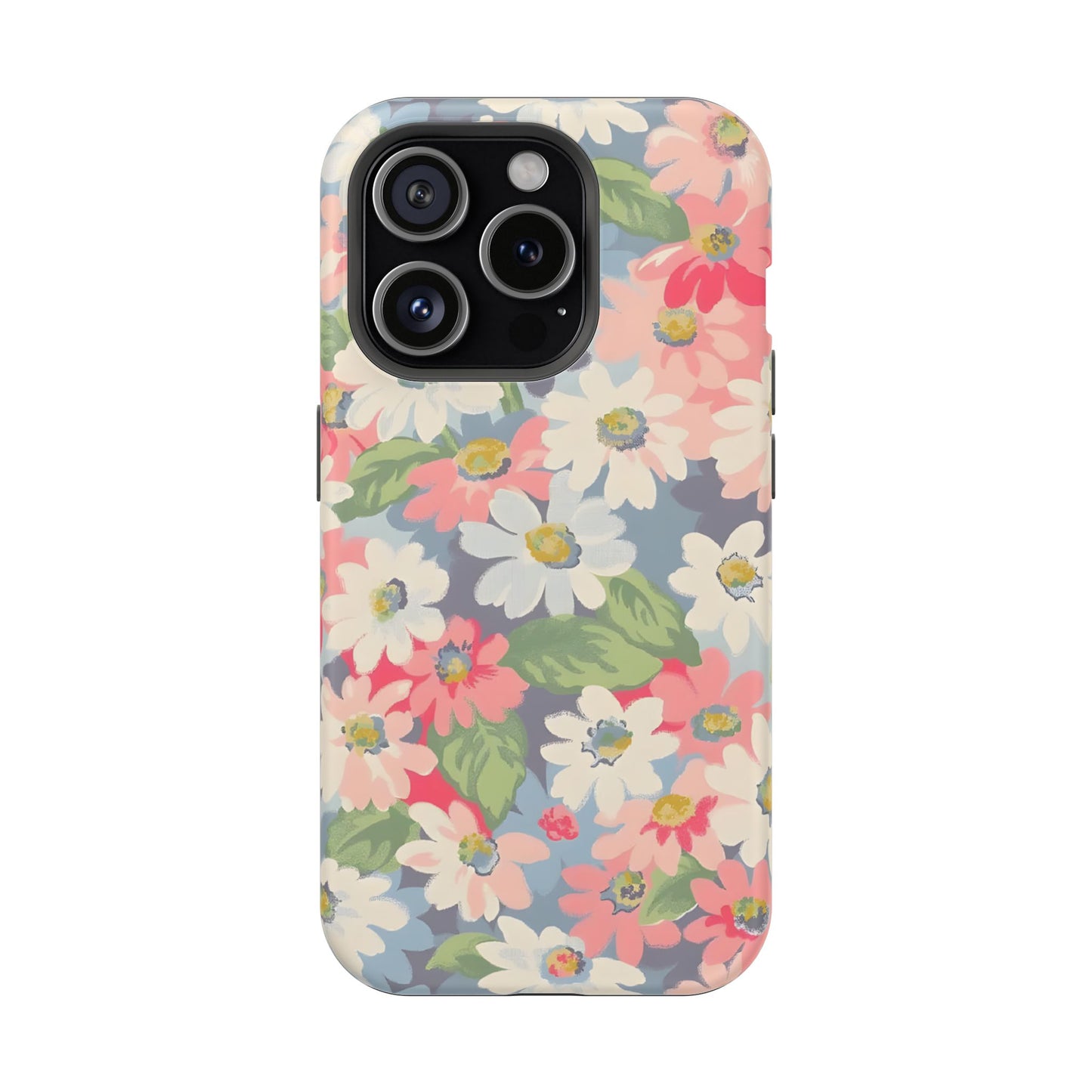 Vintage Floral Daisy Phone Case – MagSafe Compatible for iPhone & Samsung Galaxy