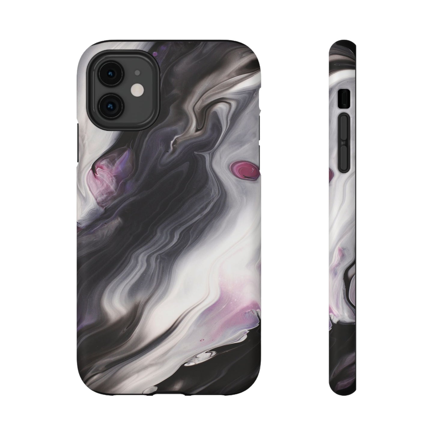 Galaxy Smoke Noir Marble Phone Case – MagSafe Compatible for iPhone & Samsung Galaxy