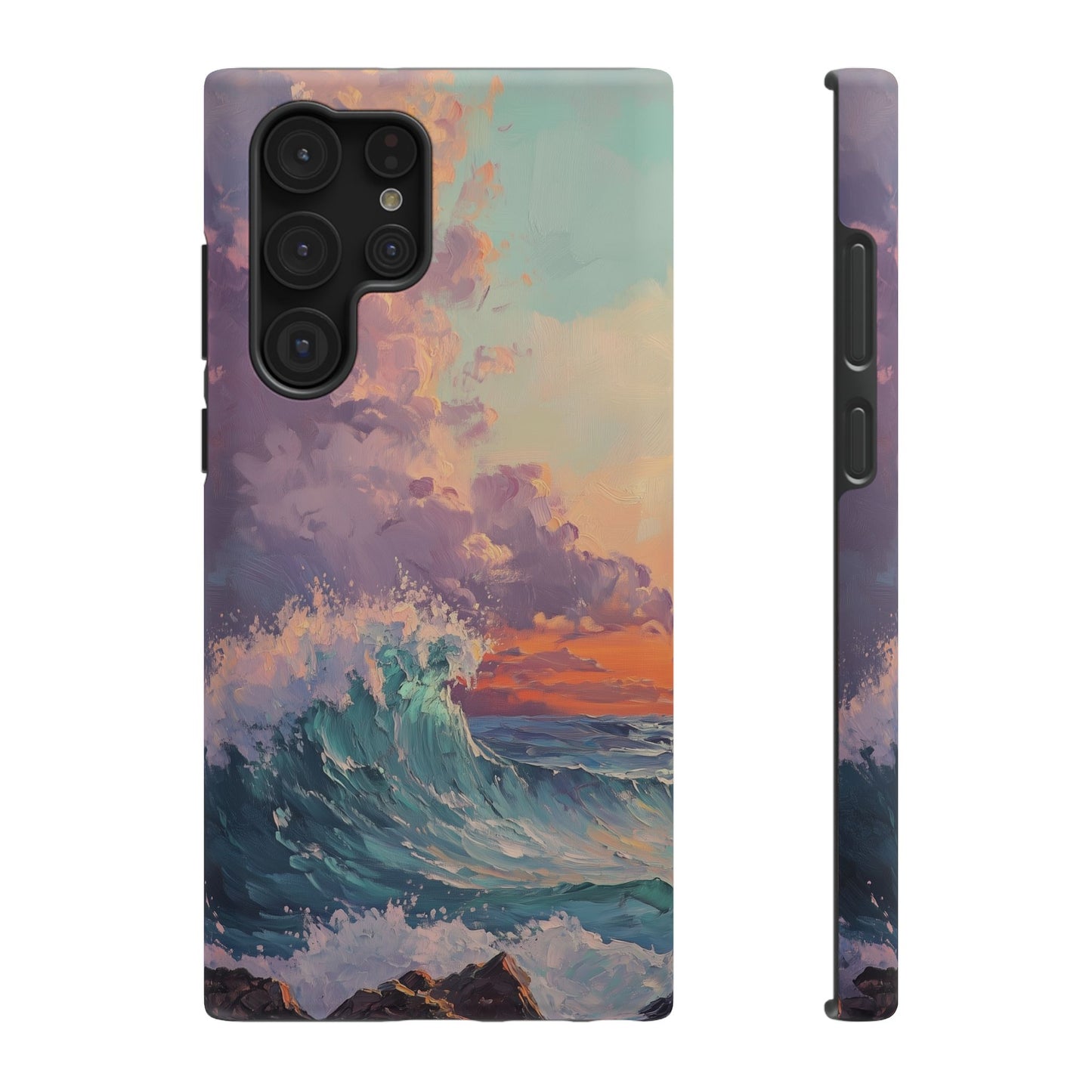 Ocean Sunset Waves Phone Case – MagSafe Compatible for iPhone & Samsung Galaxy