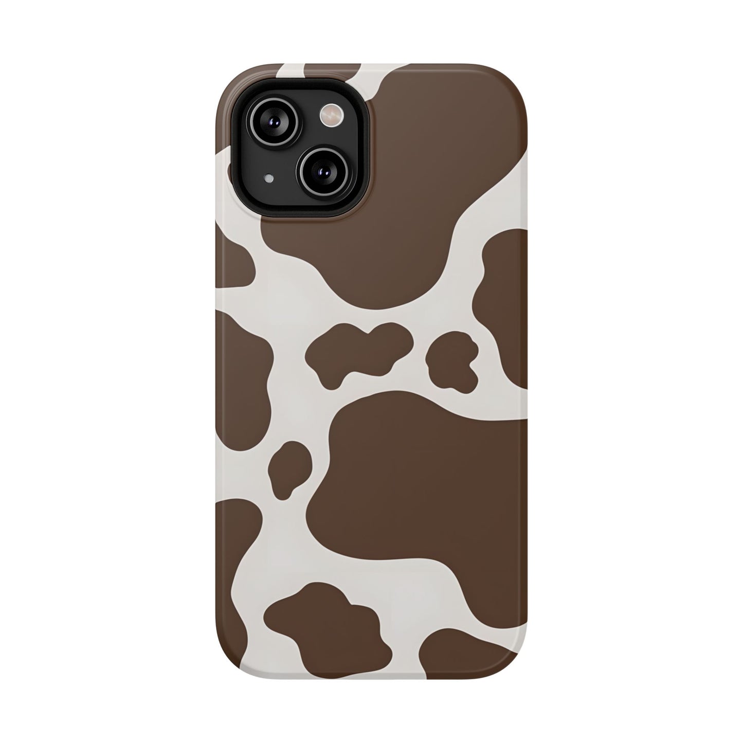 Brown Cow Print Phone Case – MagSafe Compatible for iPhone & Samsung Galaxy