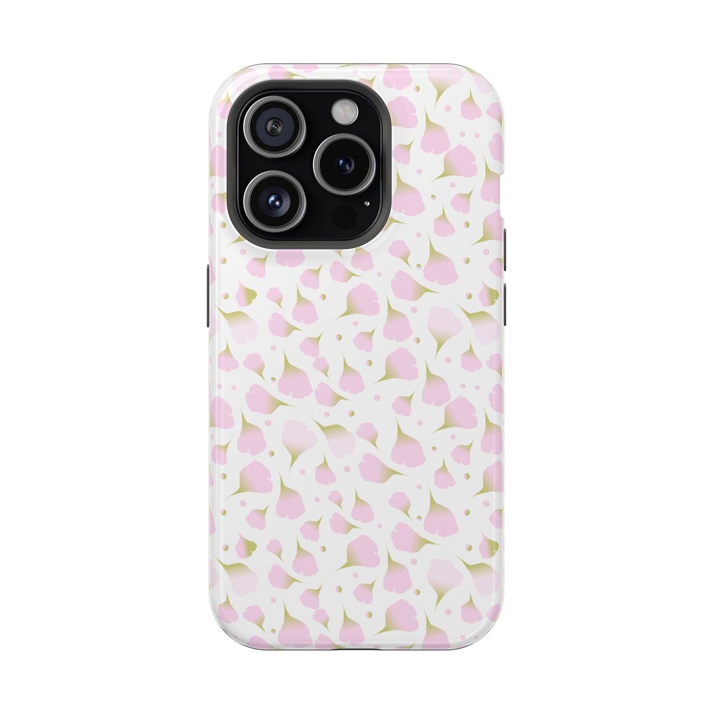 Soft Pink Petal Pattern Phone Case – MagSafe Compatible for iPhone & Samsung Galaxy