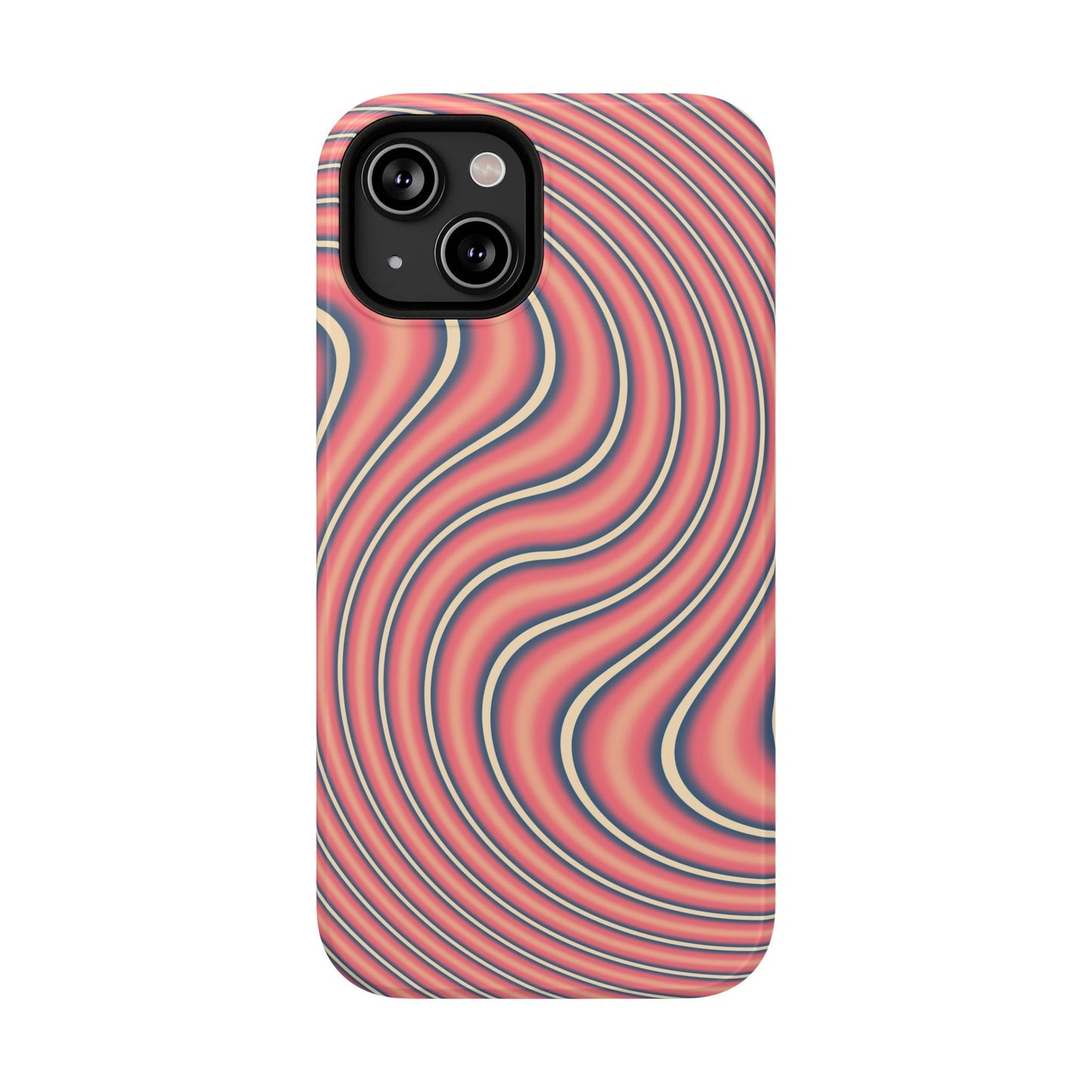 Hypnotic Wave Optical Illusion Phone Case – MagSafe Compatible for iPhone & Samsung Galaxy