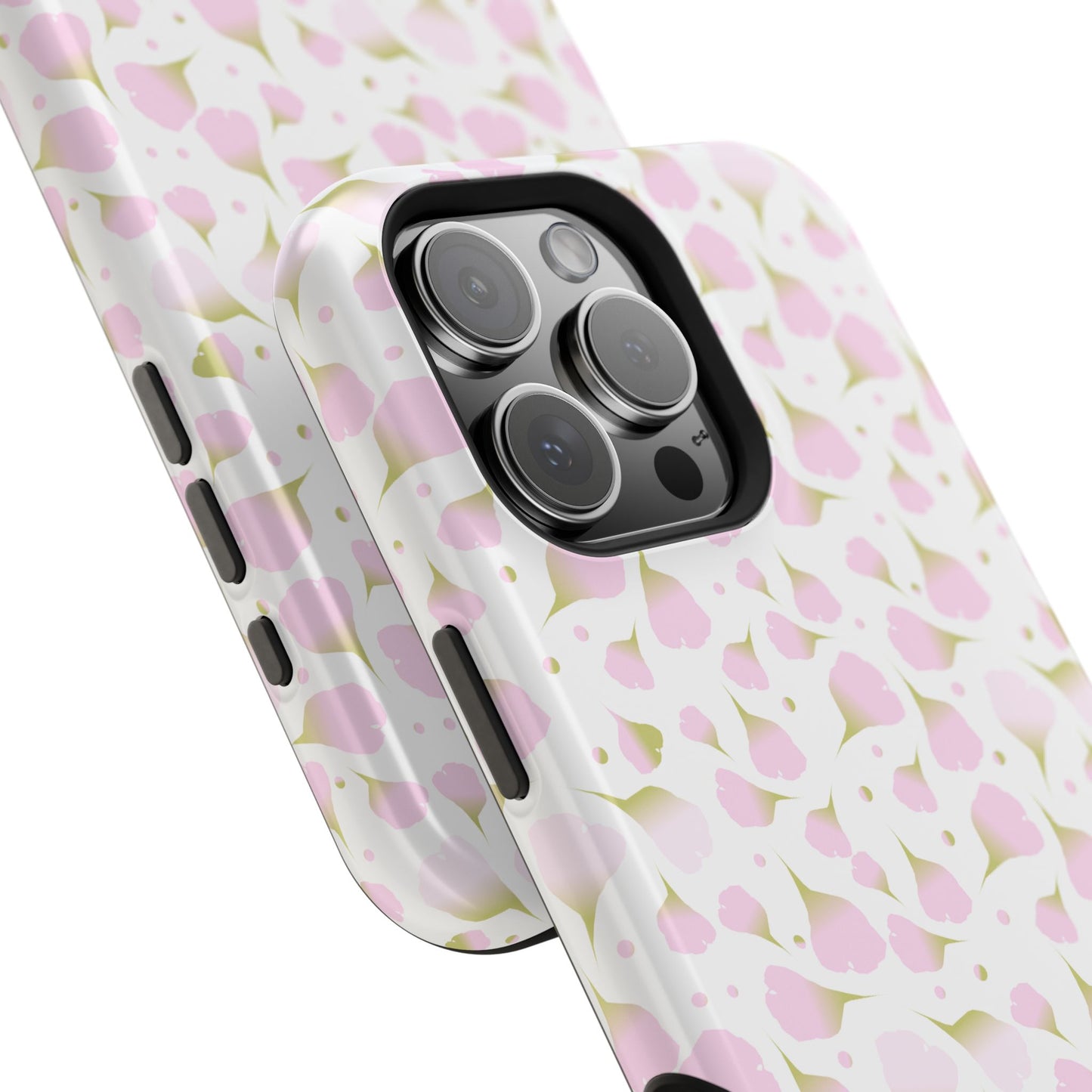 Soft Pink Petal Pattern Phone Case – MagSafe Compatible for iPhone & Samsung Galaxy