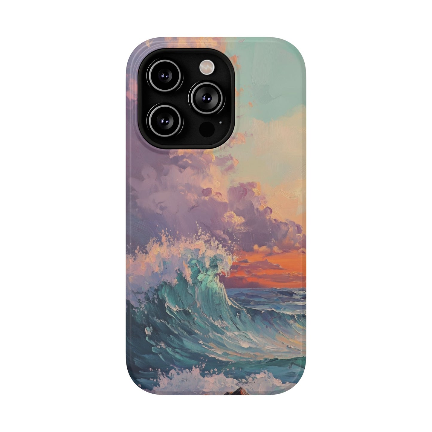Ocean Sunset Waves Phone Case – MagSafe Compatible for iPhone & Samsung Galaxy