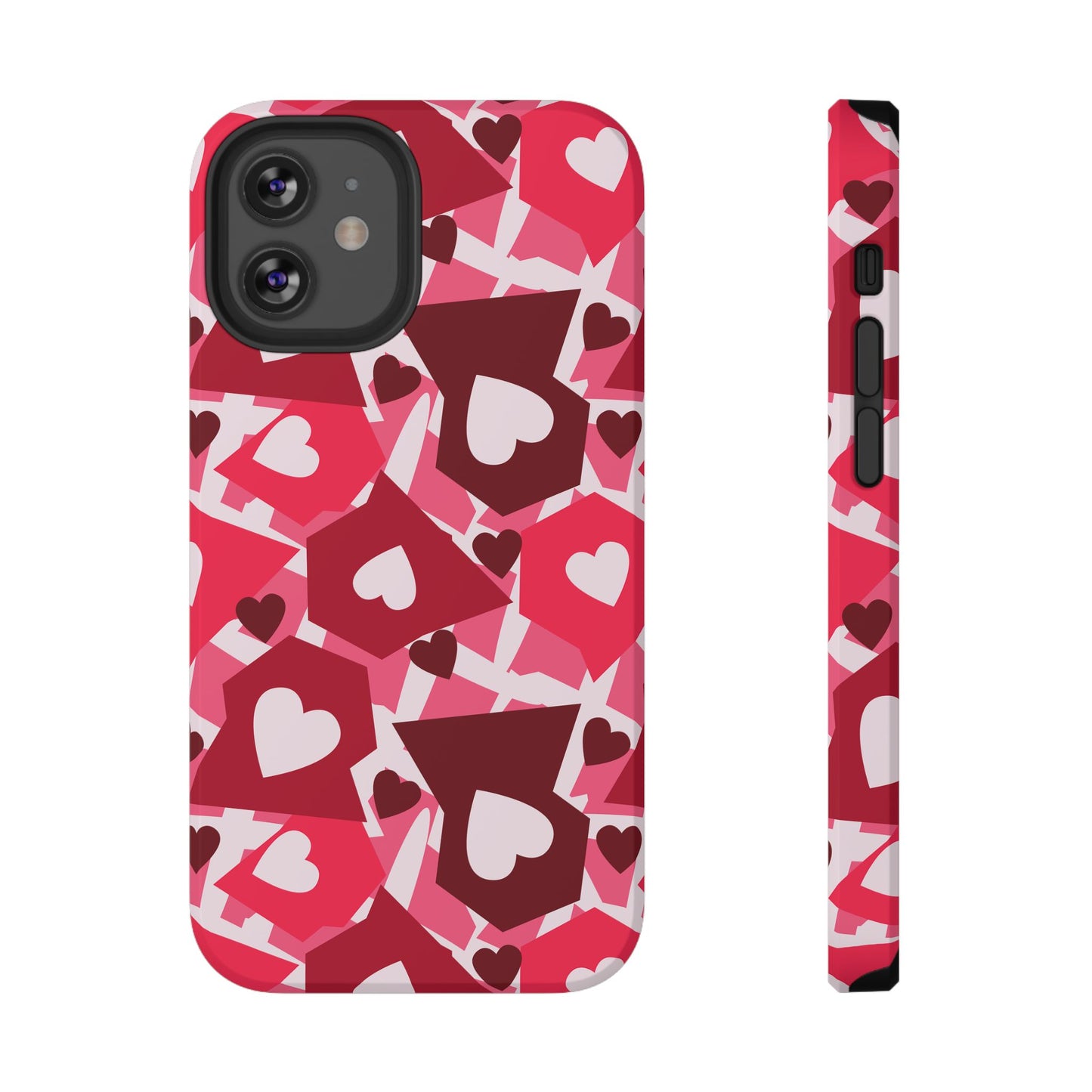 Pink Social Love Icons Phone Case – MagSafe Compatible for iPhone & Samsung Galaxy