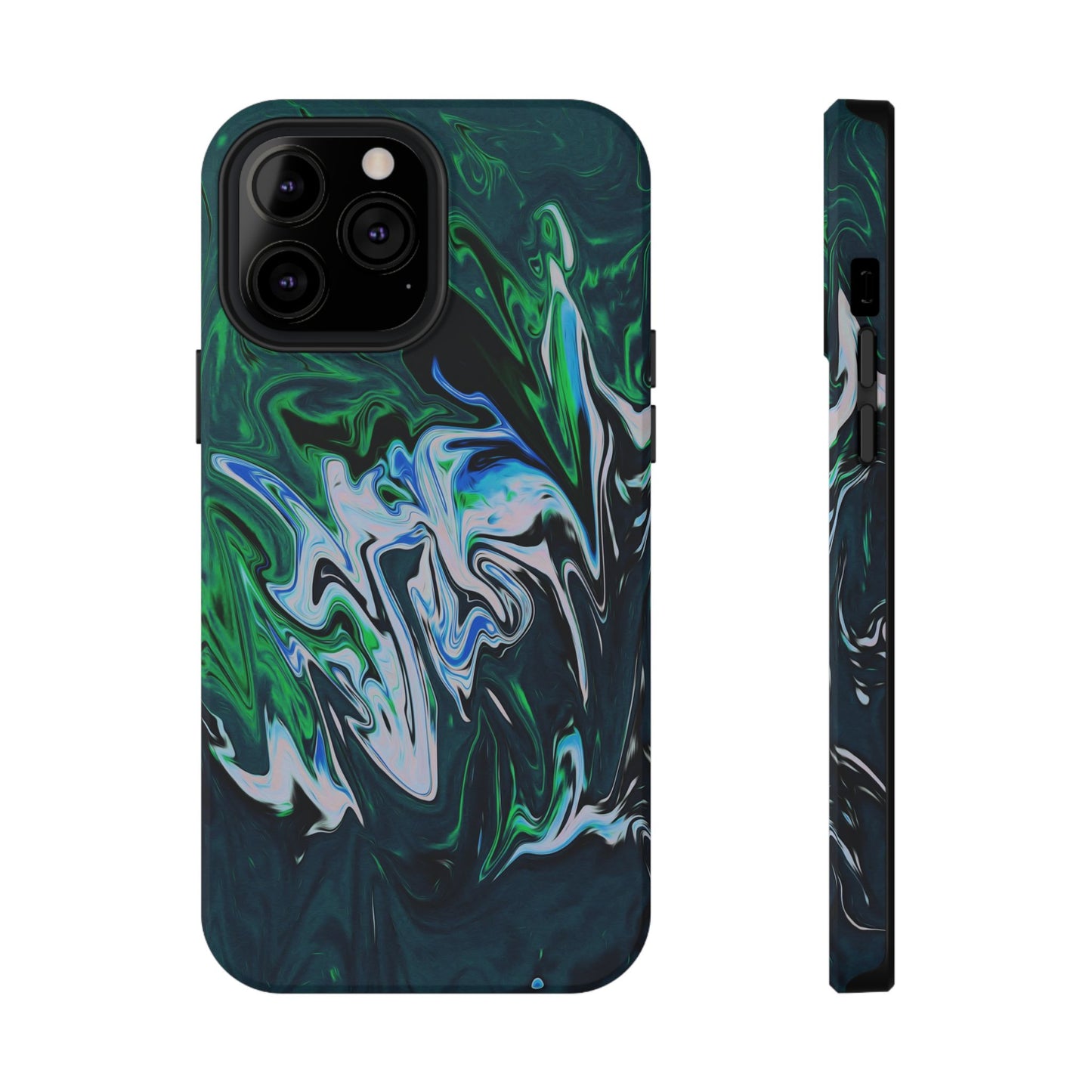 Prismatic Holographic Swirl Phone Case – MagSafe Compatible for iPhone & Samsung Galaxy