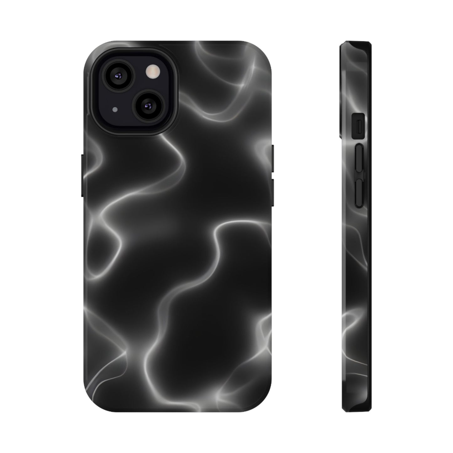 Electric Black Glow Phone Case – MagSafe Compatible for iPhone & Samsung Galaxy