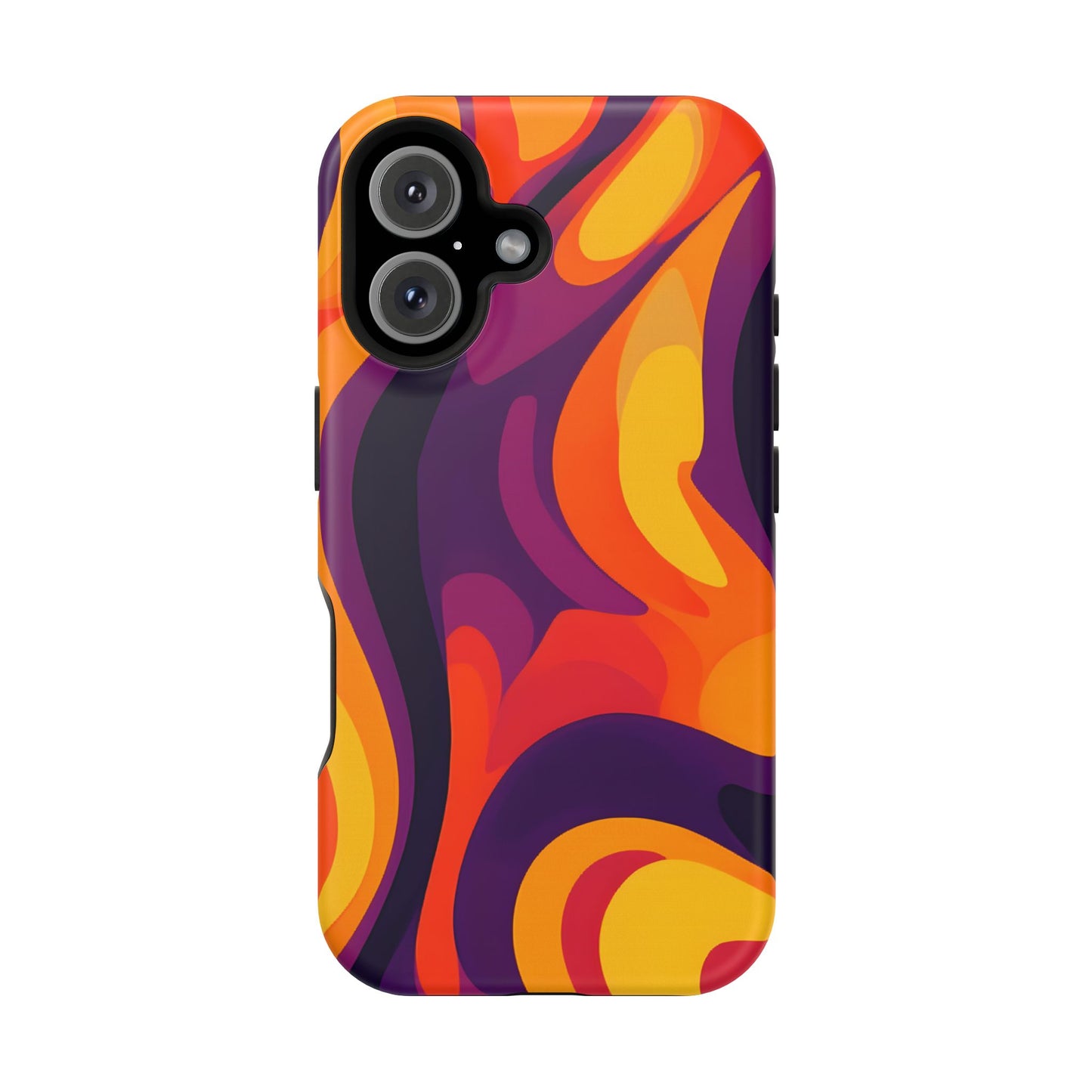 Fiery Abstract Swirls Phone Case – MagSafe Compatible for iPhone & Samsung Galaxy
