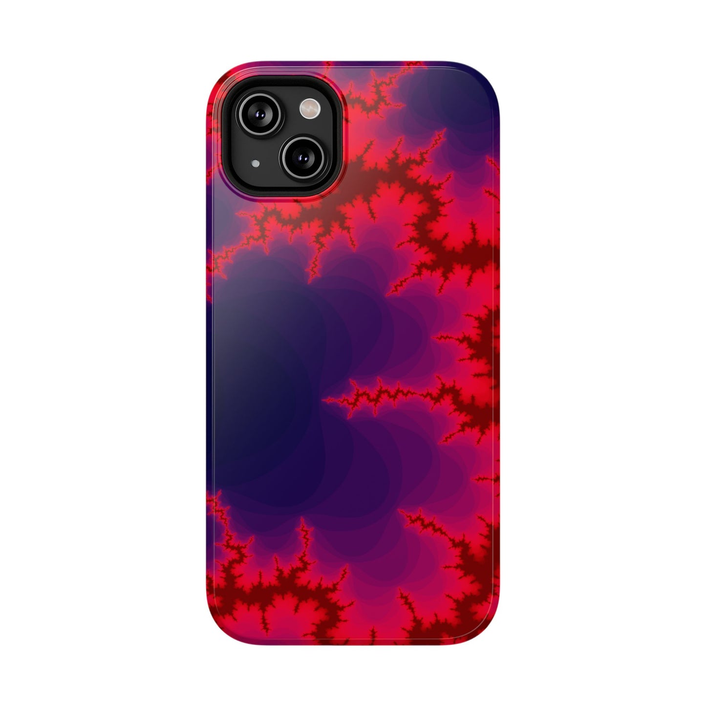 Neon Fractal Lightning Phone Case – MagSafe Compatible for iPhone & Samsung Galaxy