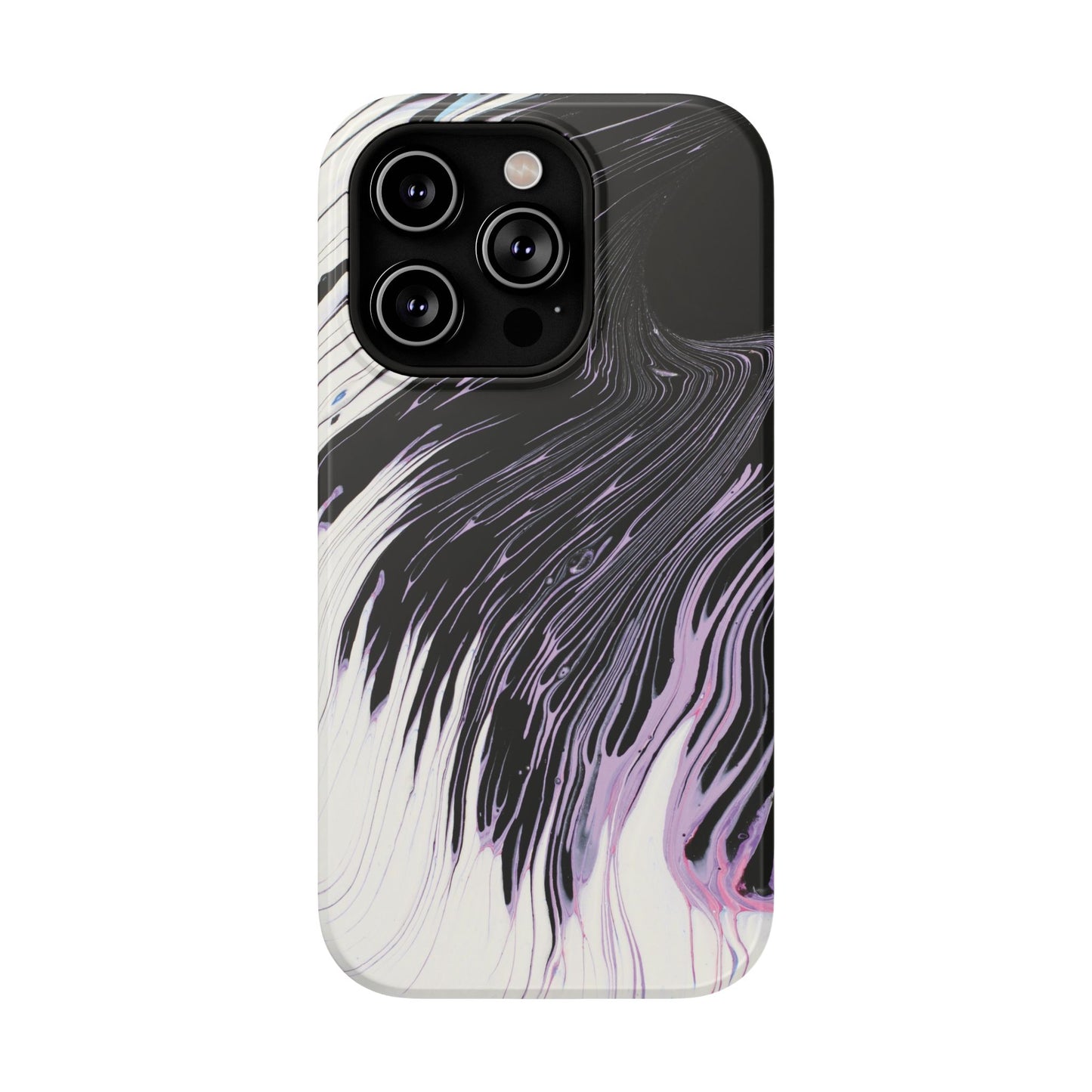 Waves of Ink Abstract Brush Phone Case – MagSafe Compatible for iPhone & Samsung Galaxy