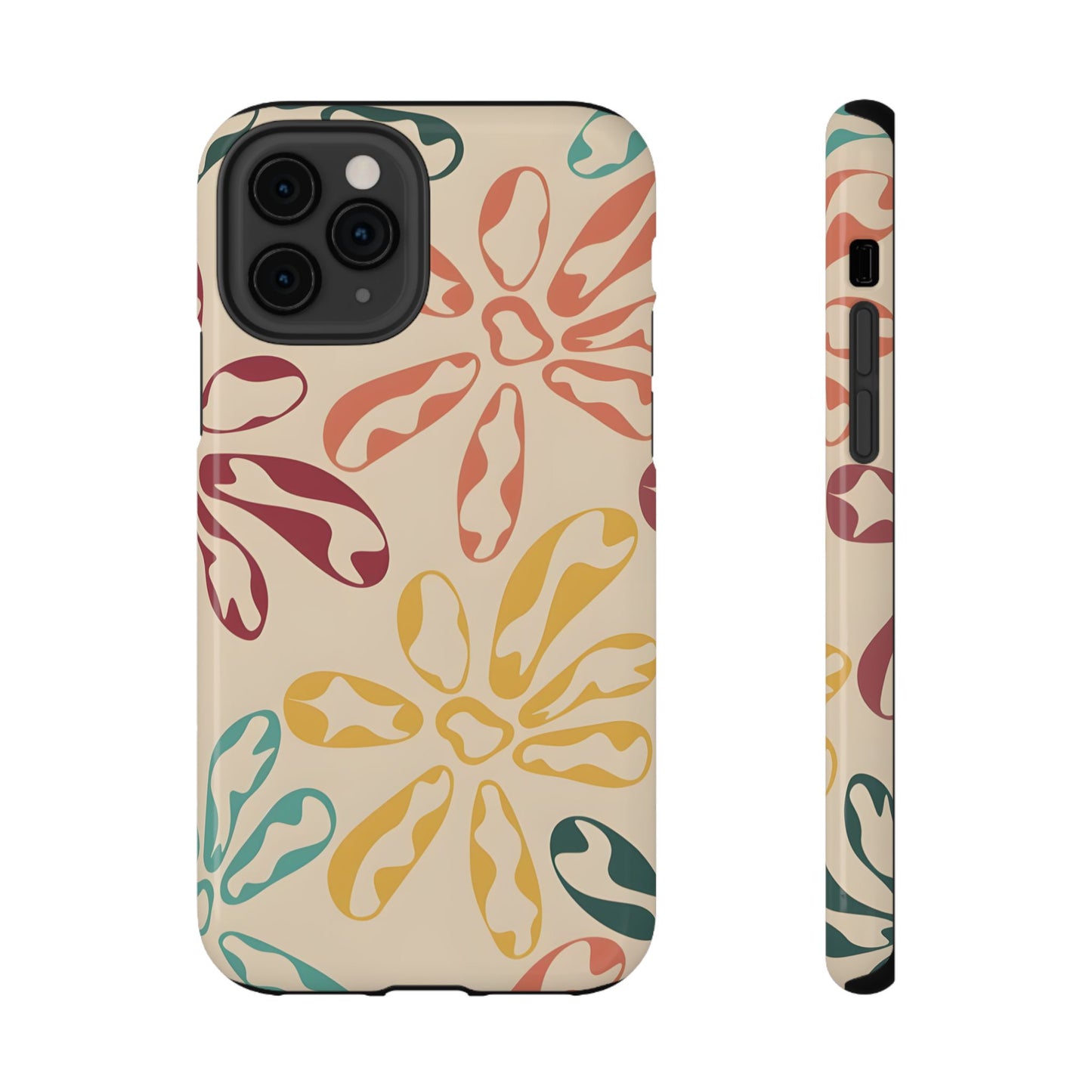 Retro Groovy Floral Phone Case – MagSafe Compatible for iPhone & Samsung Galaxy