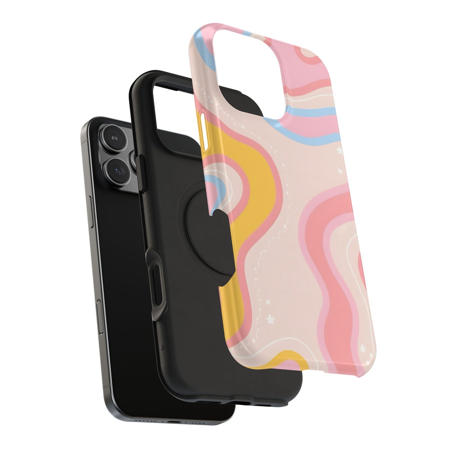 Pastel Dreamy Waves Phone Case – MagSafe Compatible for iPhone & Samsung Galaxy