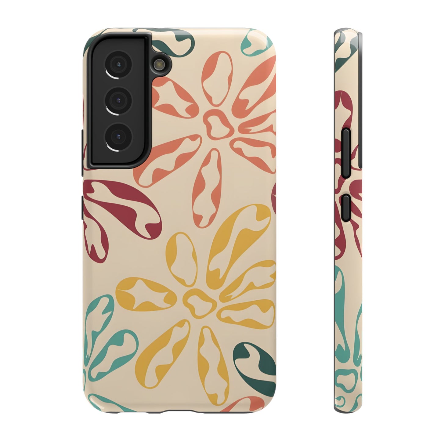 Retro Groovy Floral Phone Case – MagSafe Compatible for iPhone & Samsung Galaxy