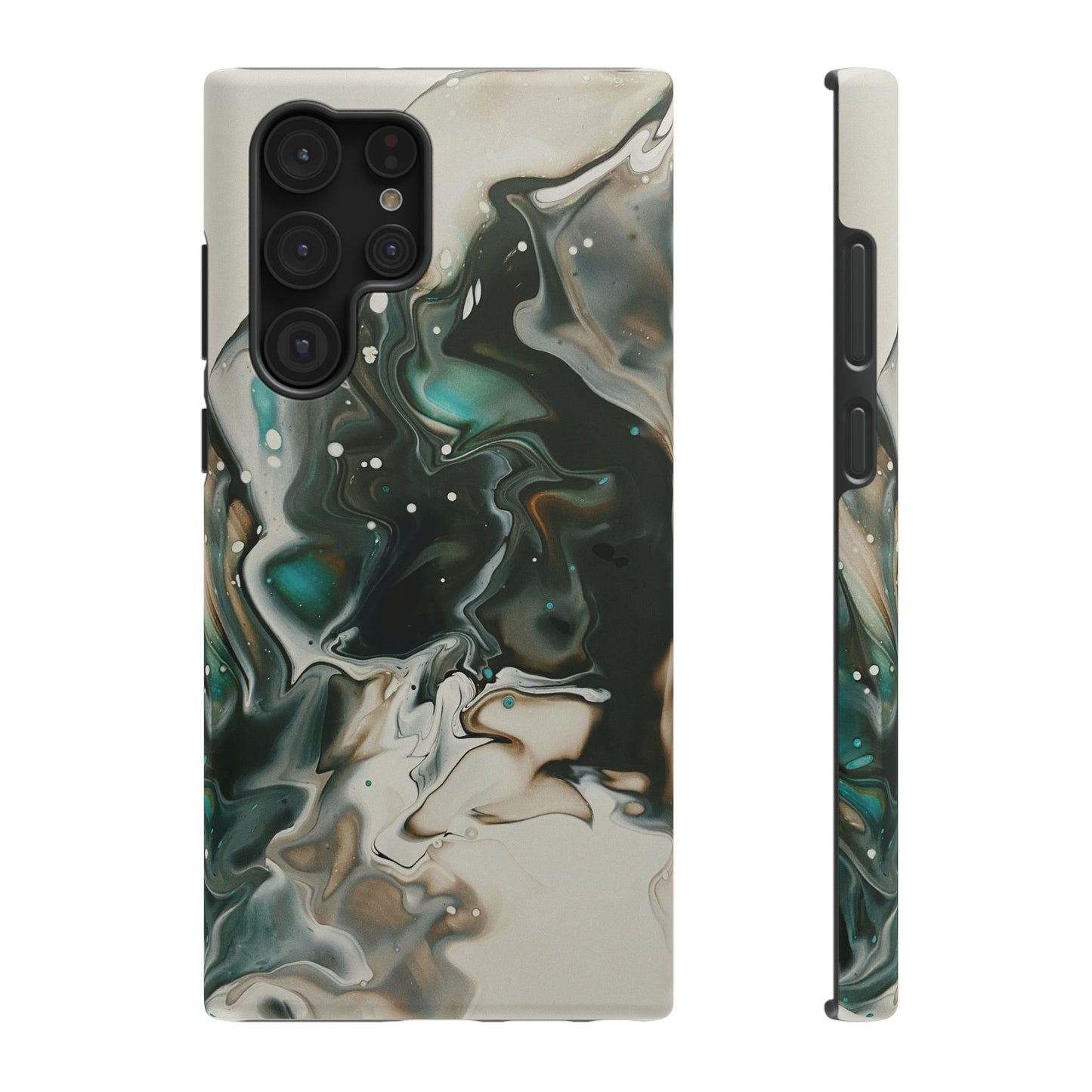 Terra Mist Earthtone Marble Phone Case – MagSafe Compatible for iPhone & Samsung Galaxy