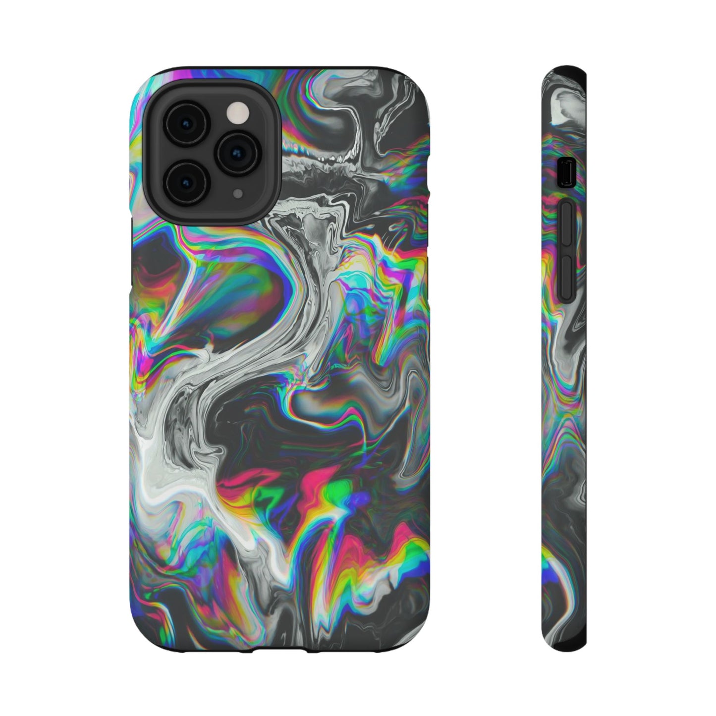 Holographic Swirl Phone Case – MagSafe Compatible for iPhone & Samsung Galaxy
