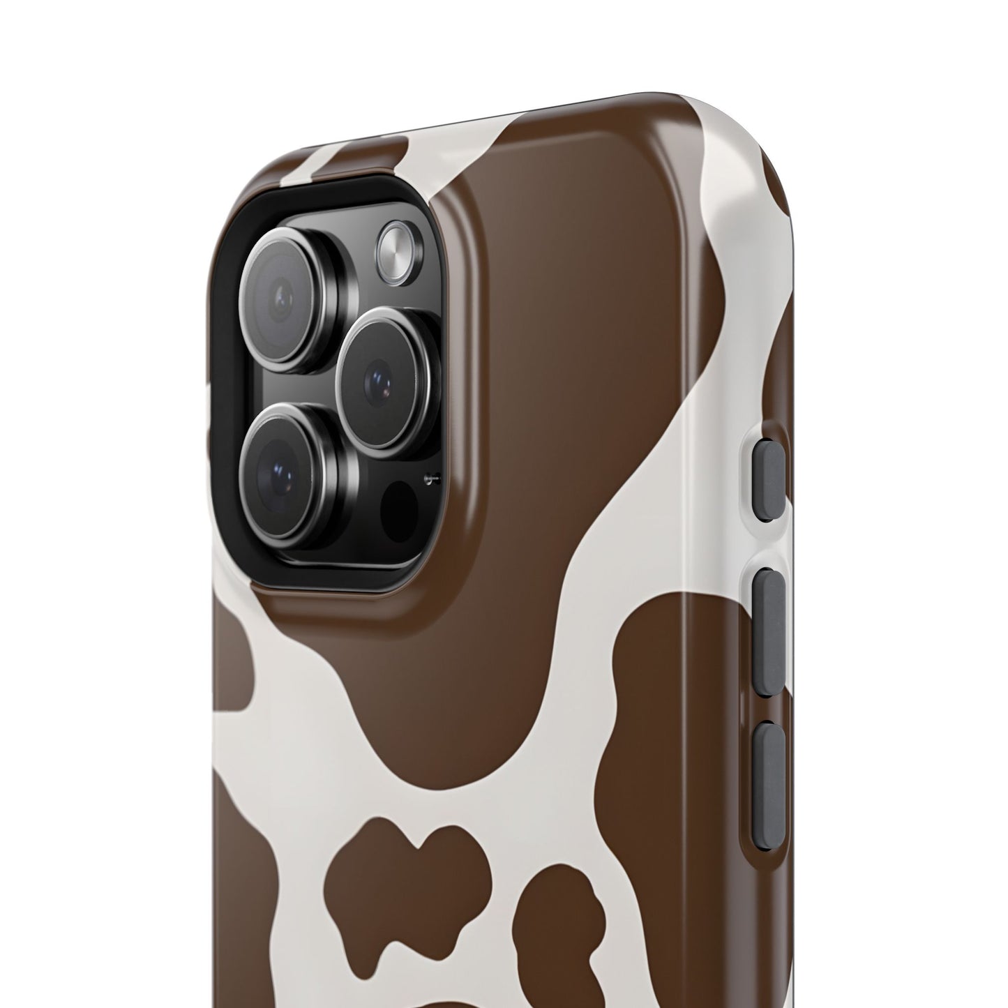 Brown Cow Print Phone Case – MagSafe Compatible for iPhone & Samsung Galaxy